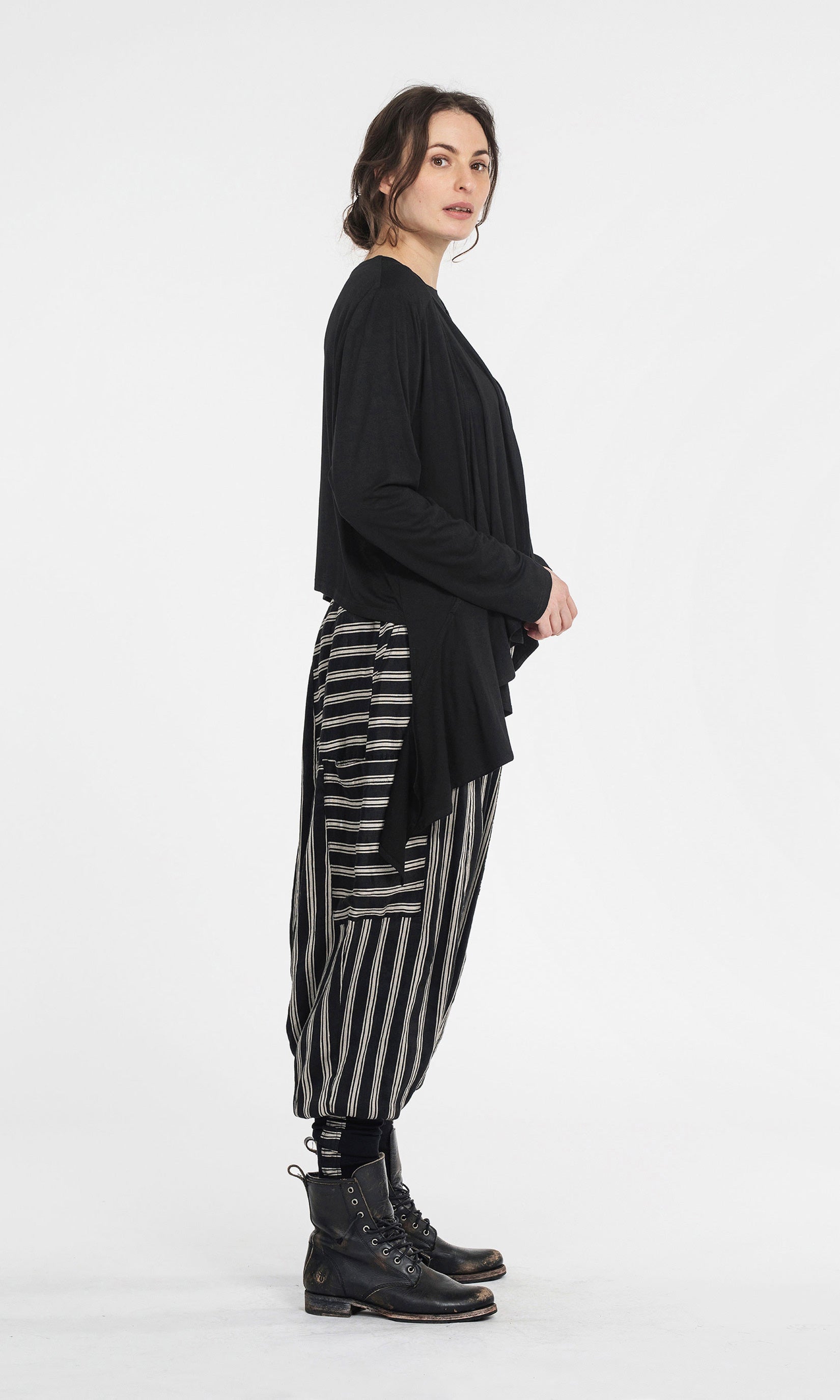 Viscose blouse with flaps