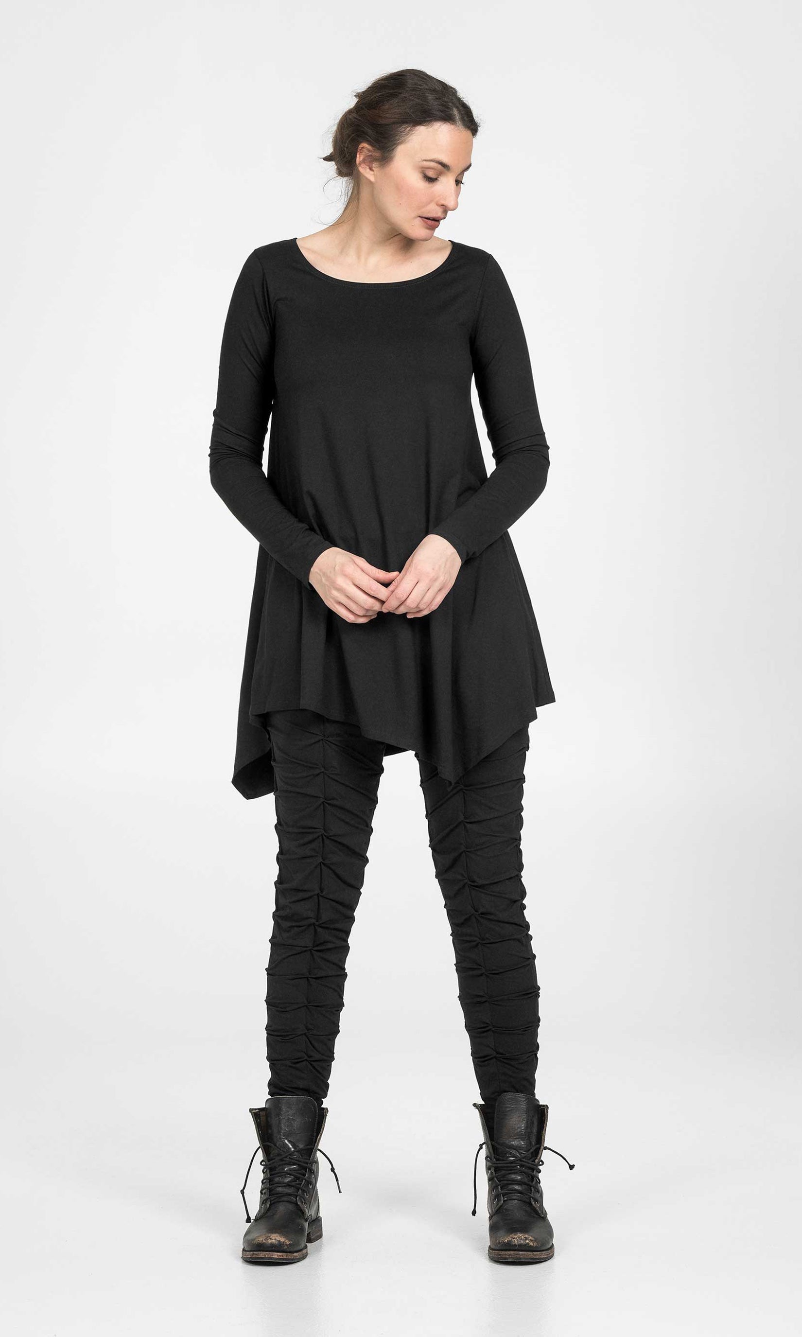 A-line viscose tunic