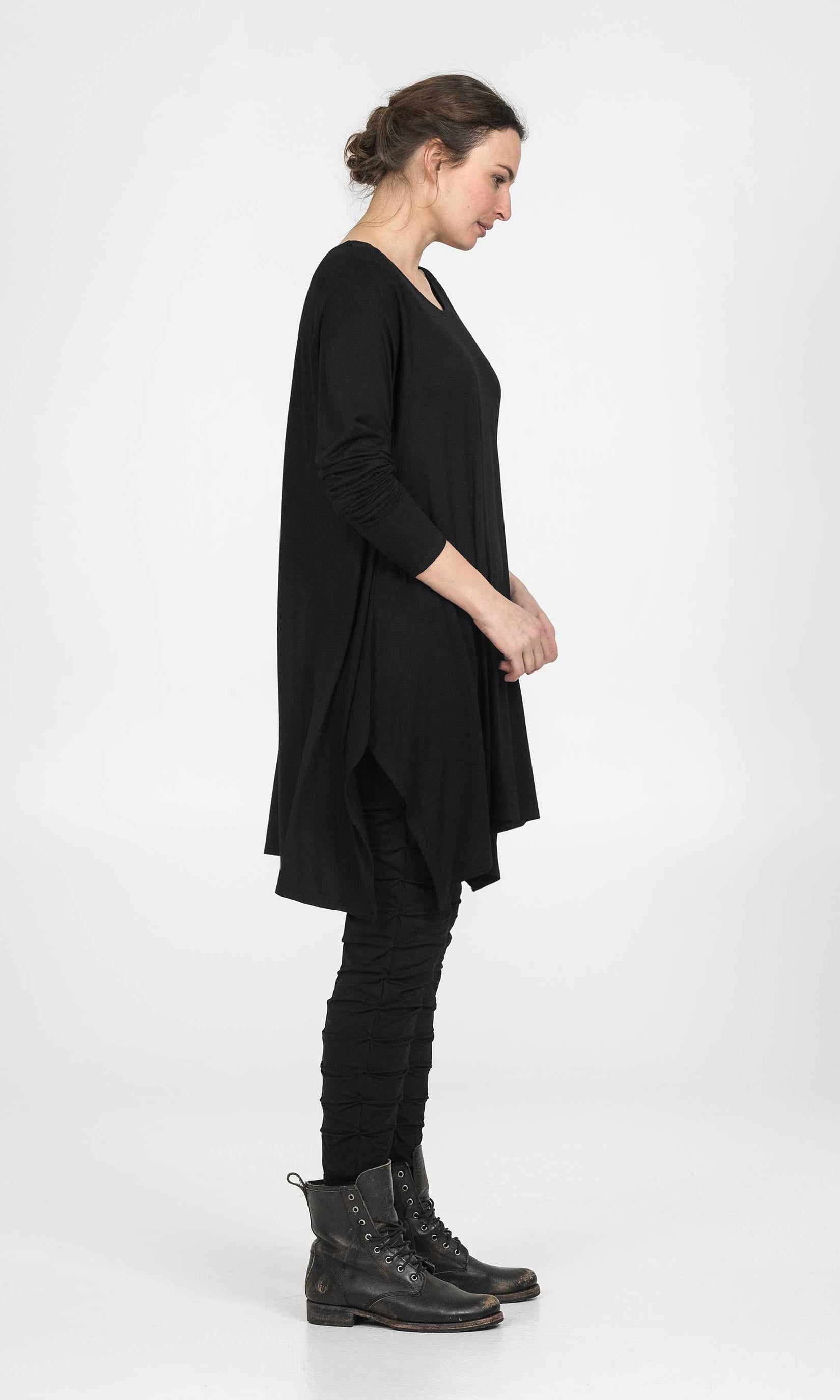 Viskostunika med lång ärm, oversize