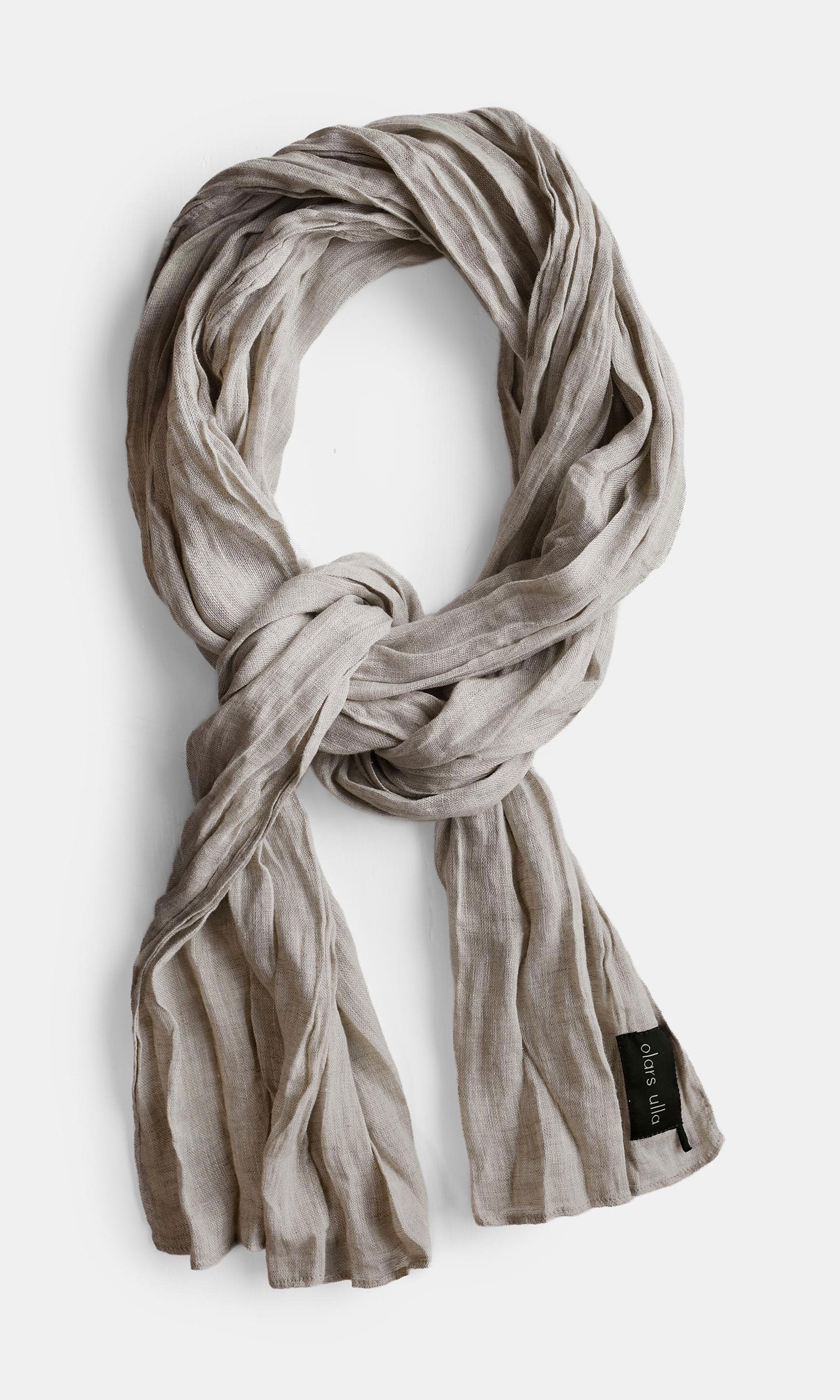 Rectangular linen scarf