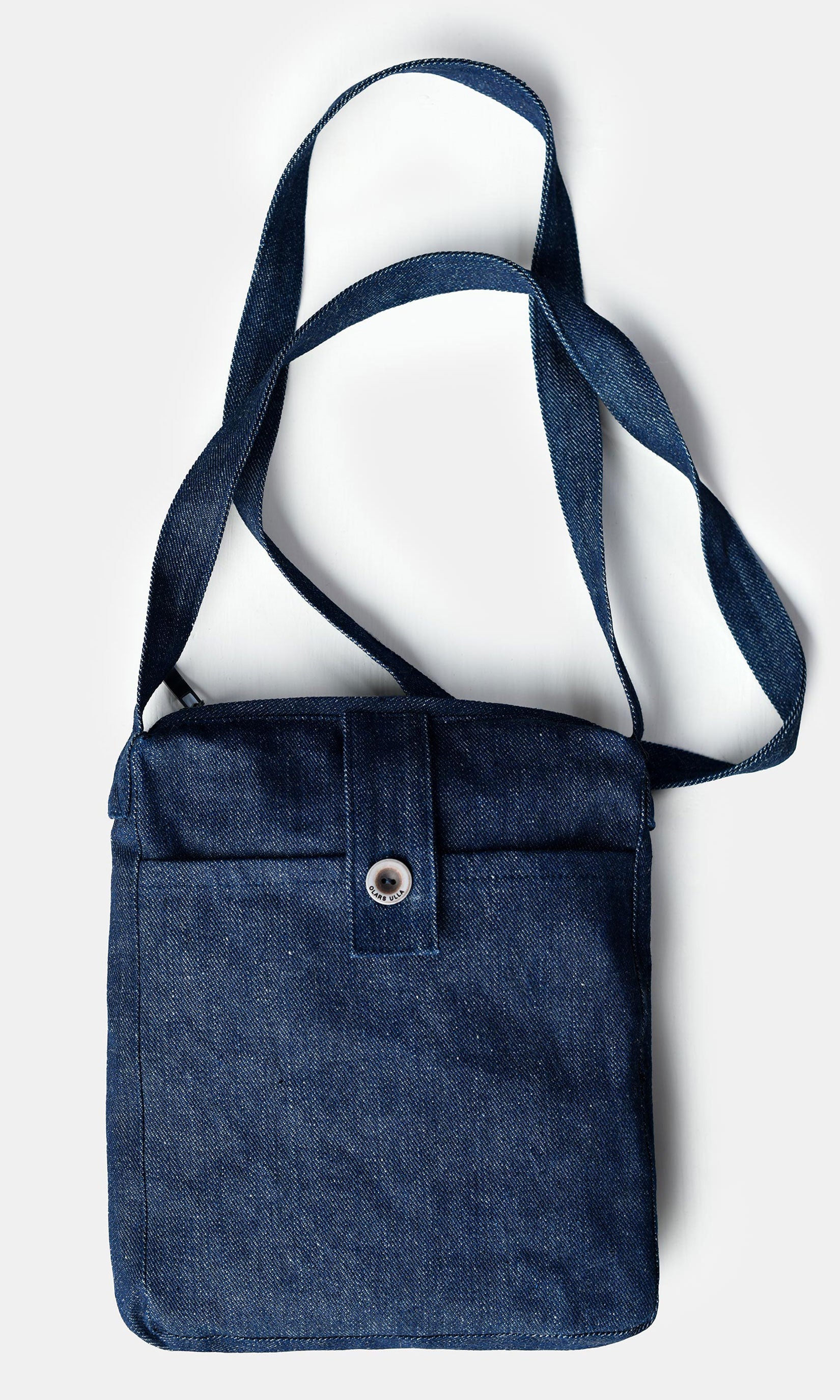 Denim bag with shoulder strap