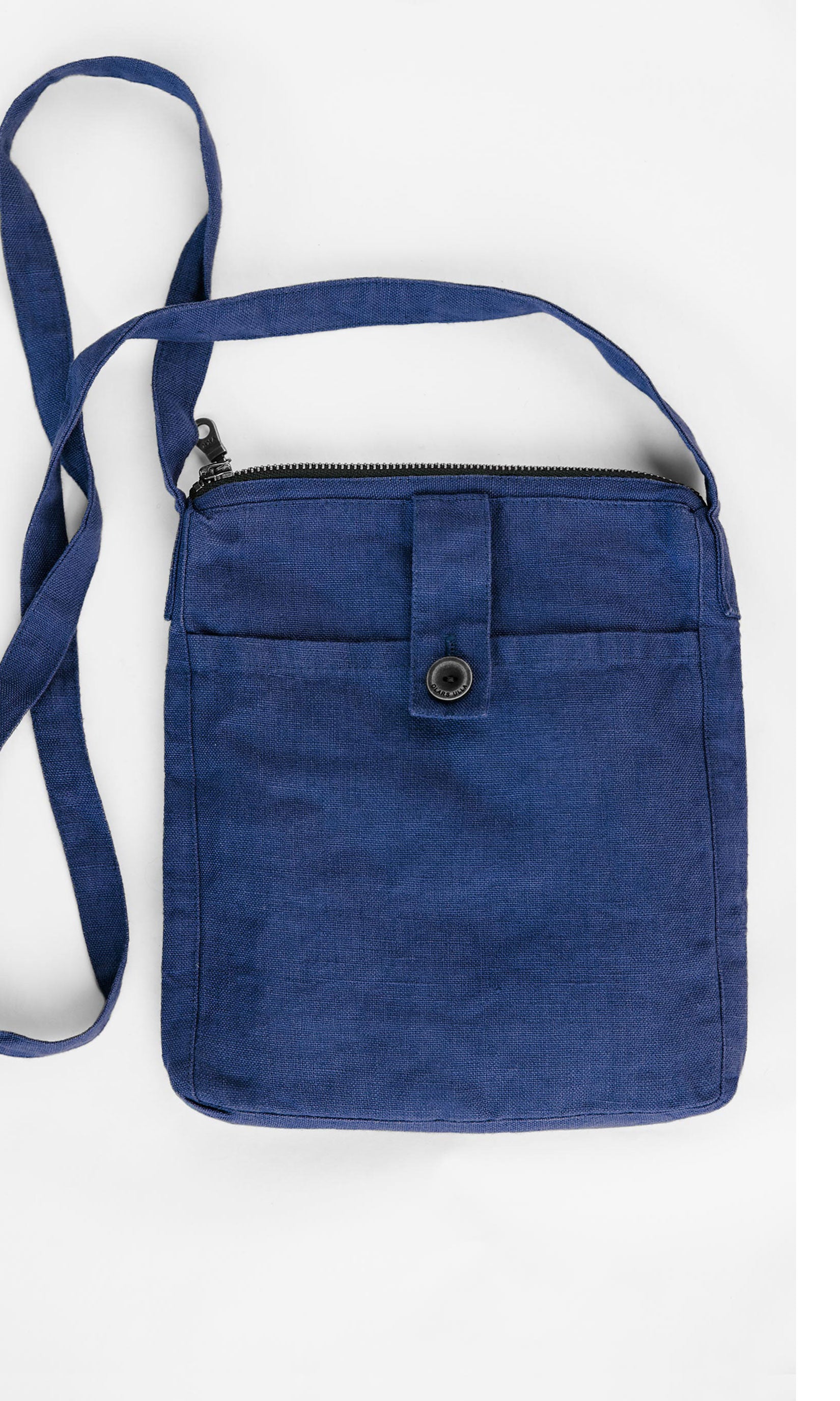 Linen bag with shoulder strap
