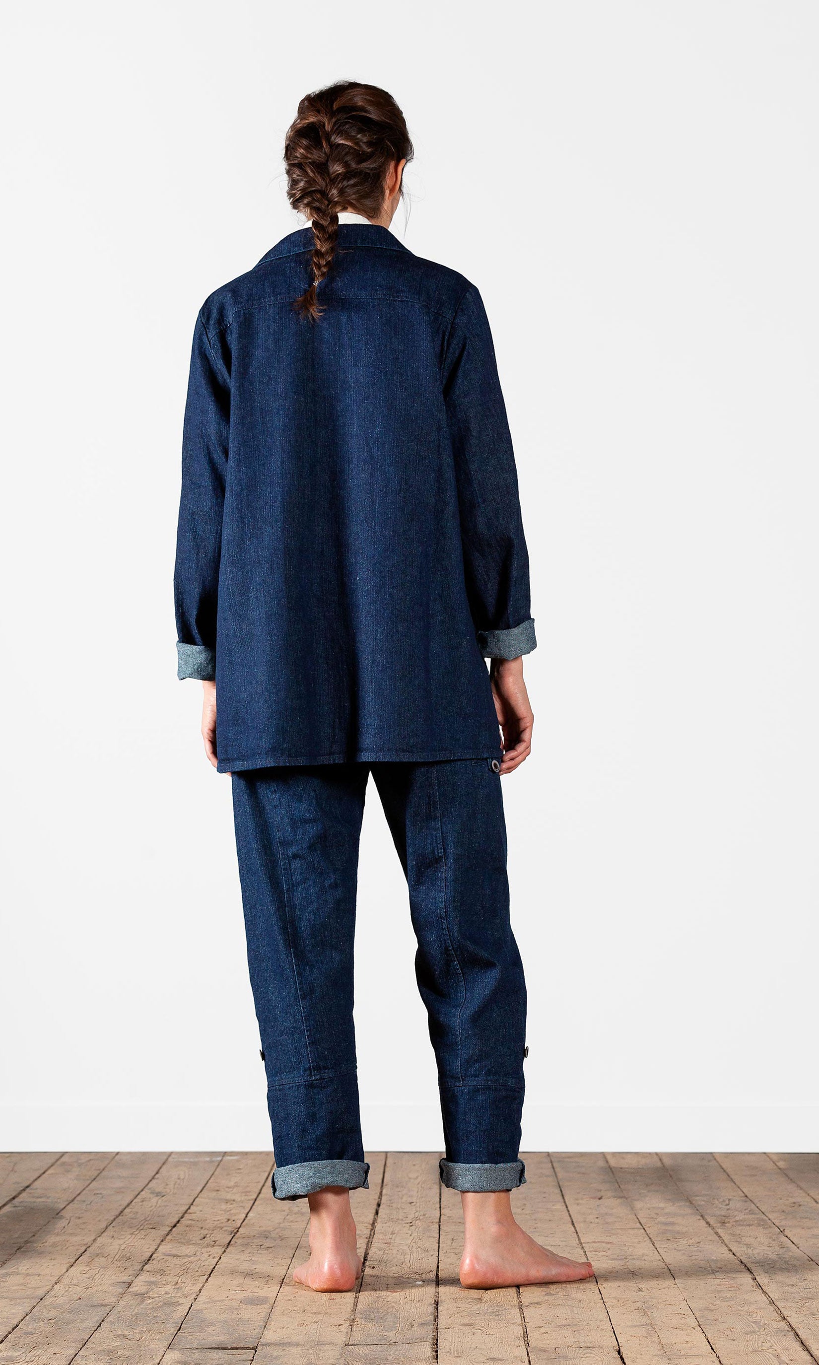 Arbeitsjacke/Künstlerjacke in Jeans