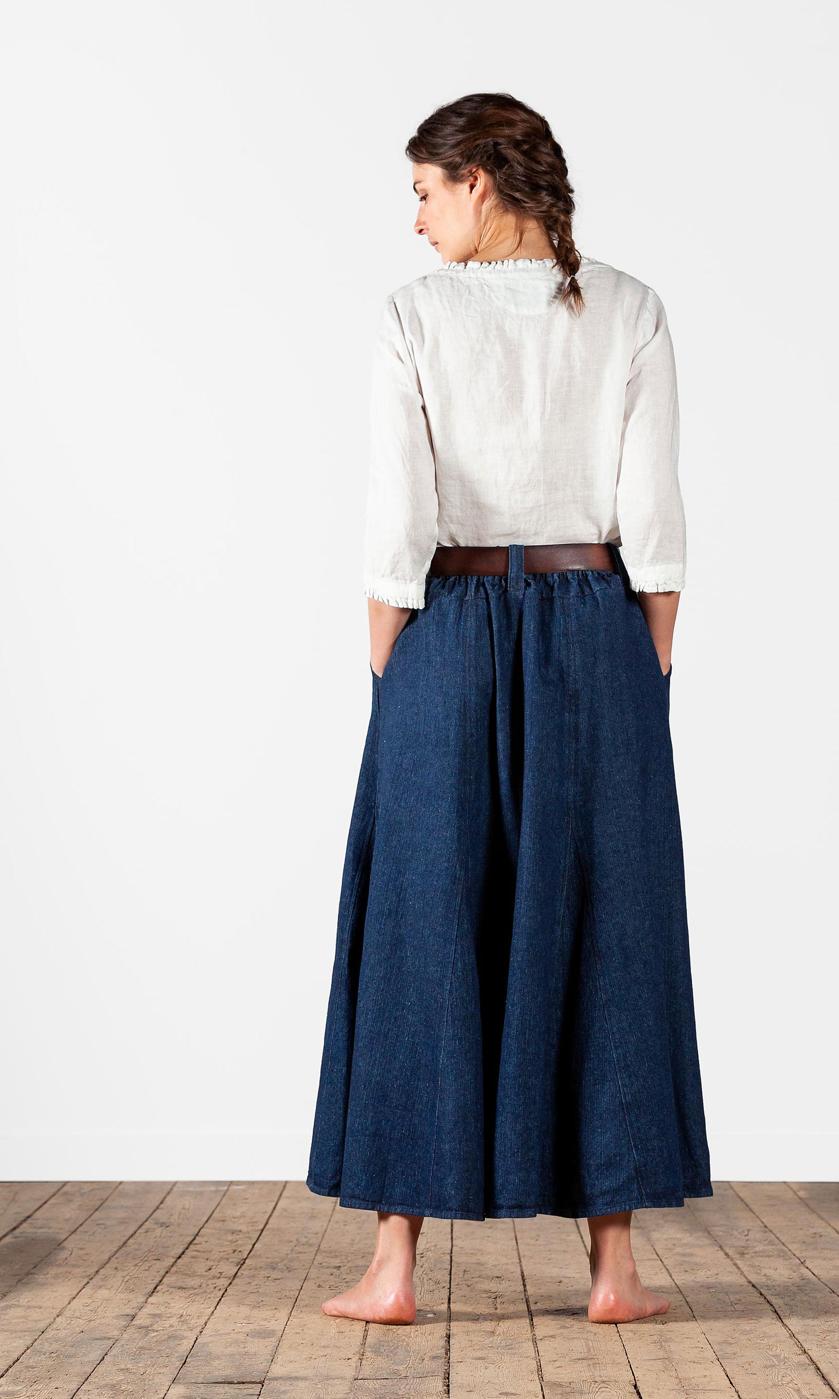 Maxi skirt in jeans