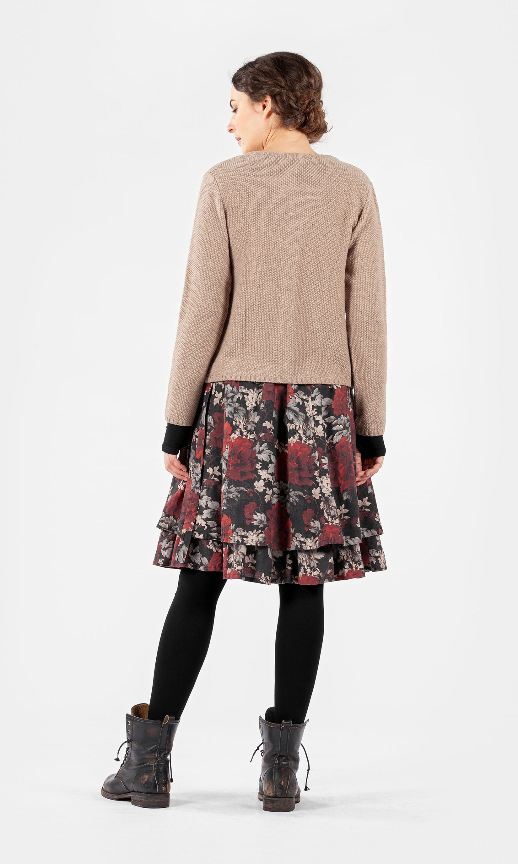 Kurze Strickjacke aus Wolle