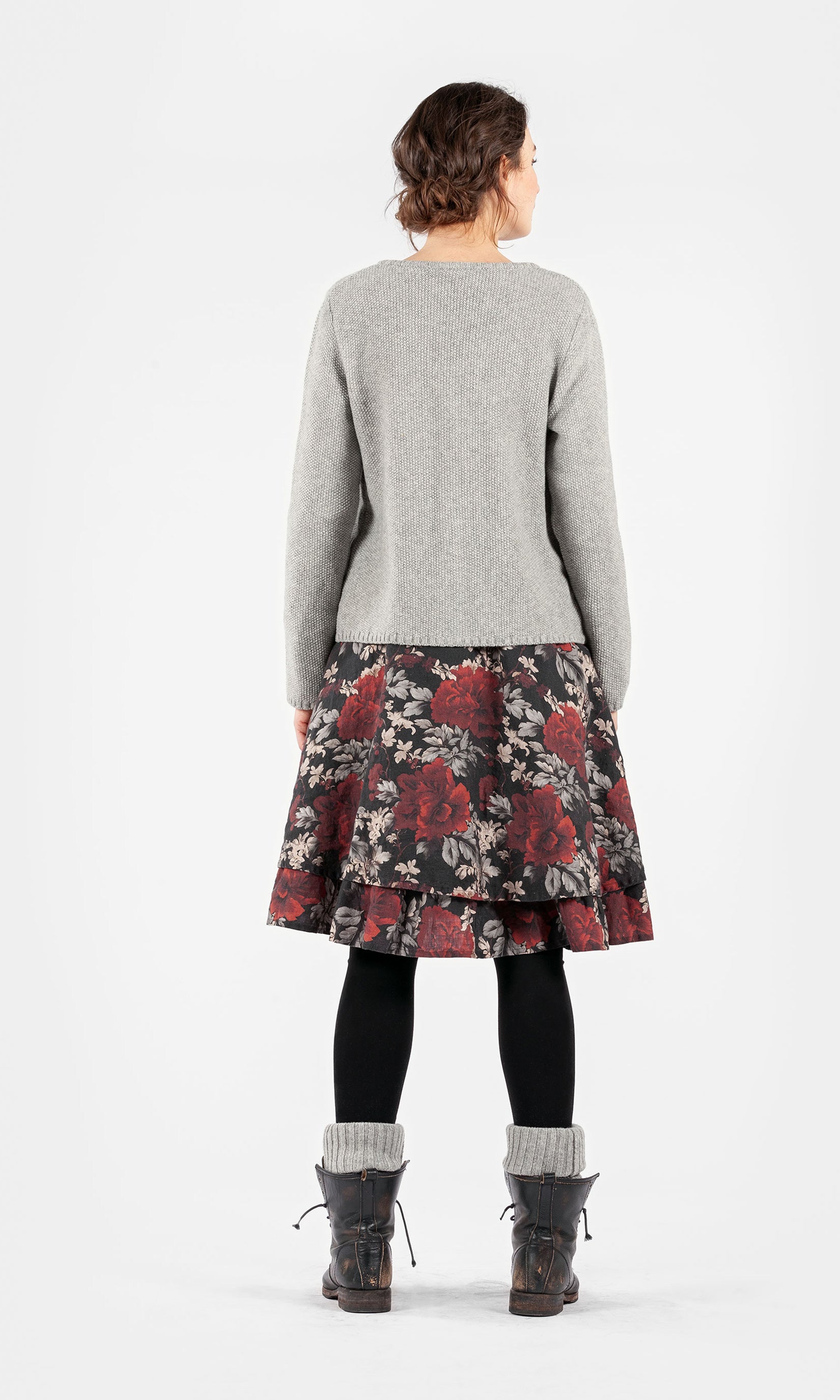 Kurze Strickjacke aus Wolle