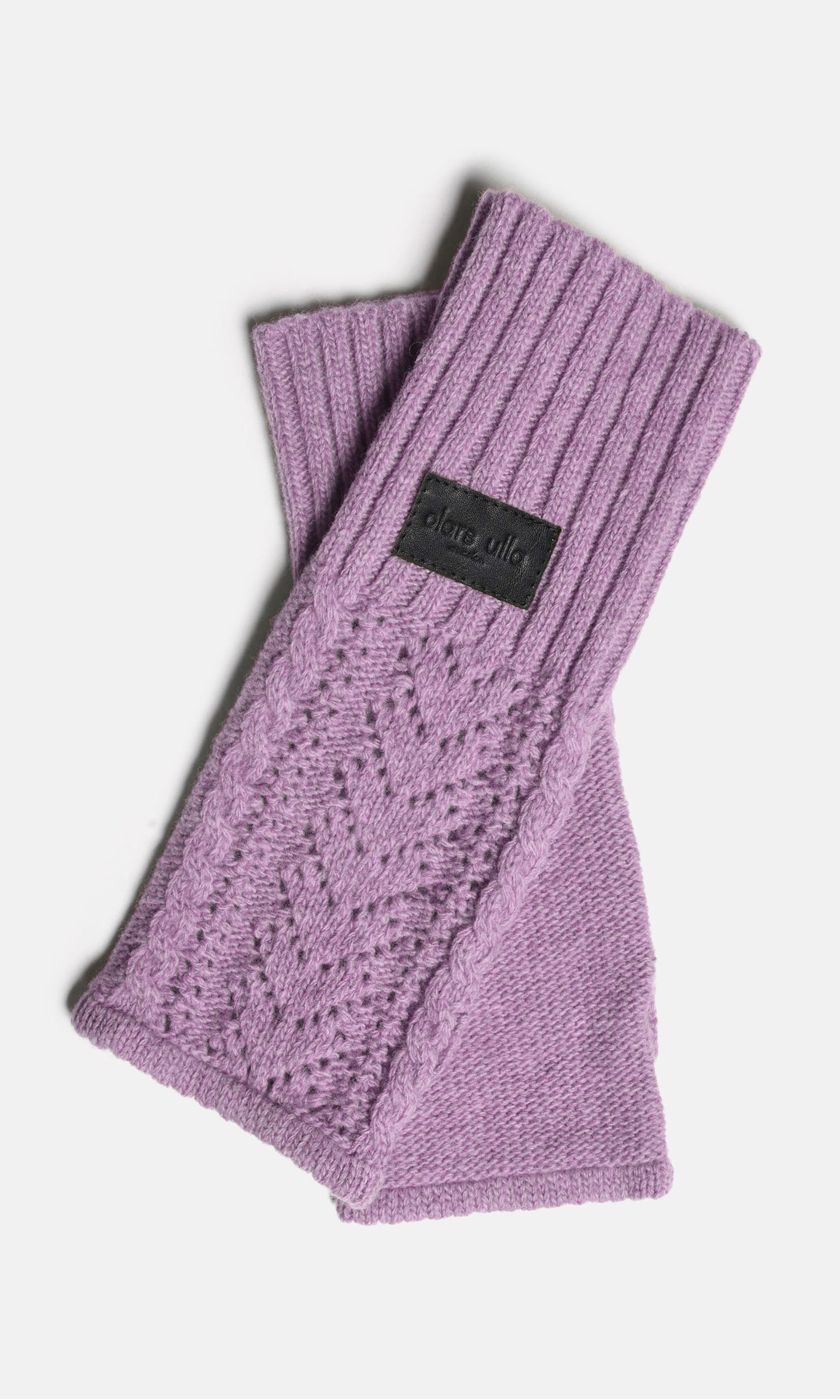 Wool square mittens