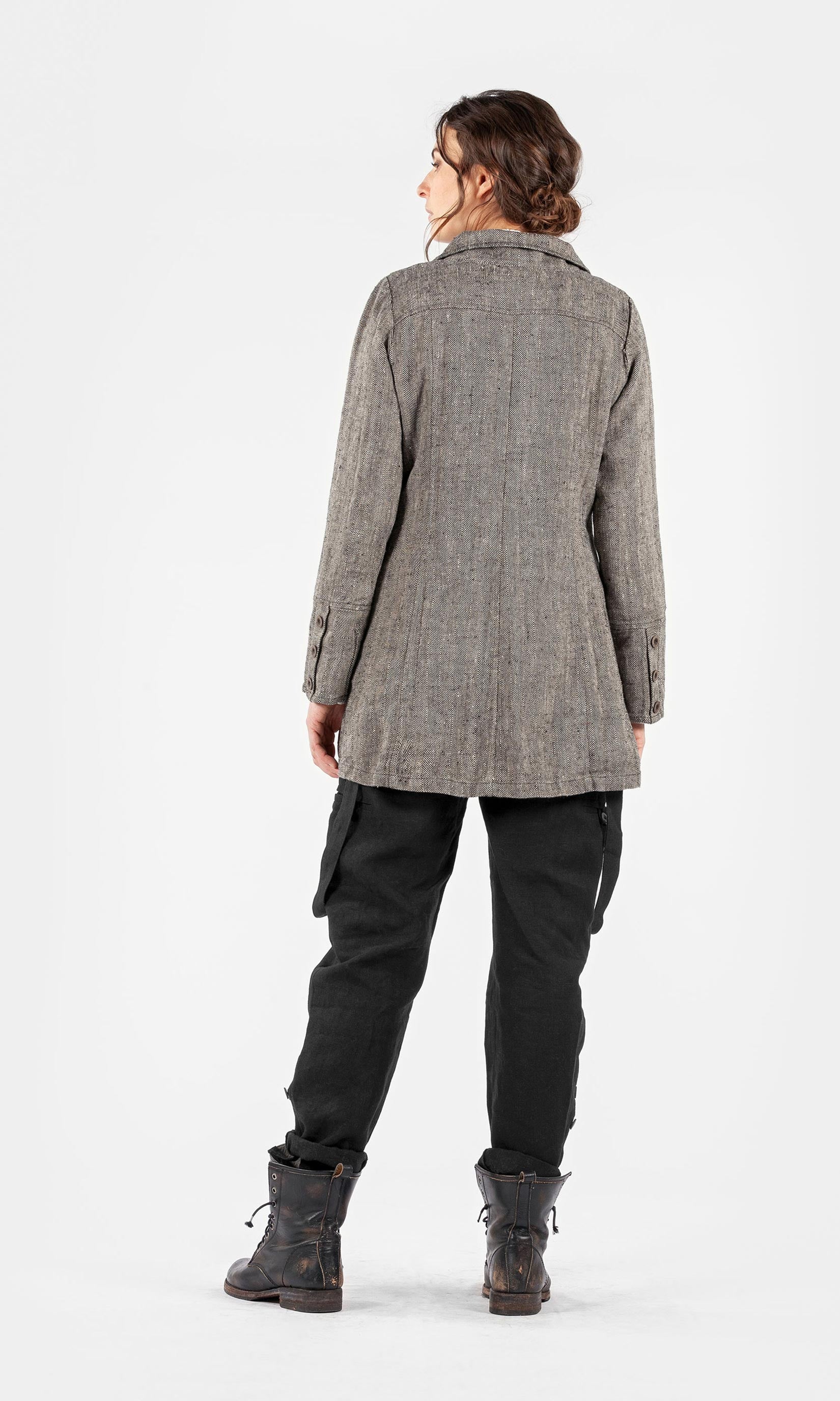 Linnekavaj i lång, figursydd modell