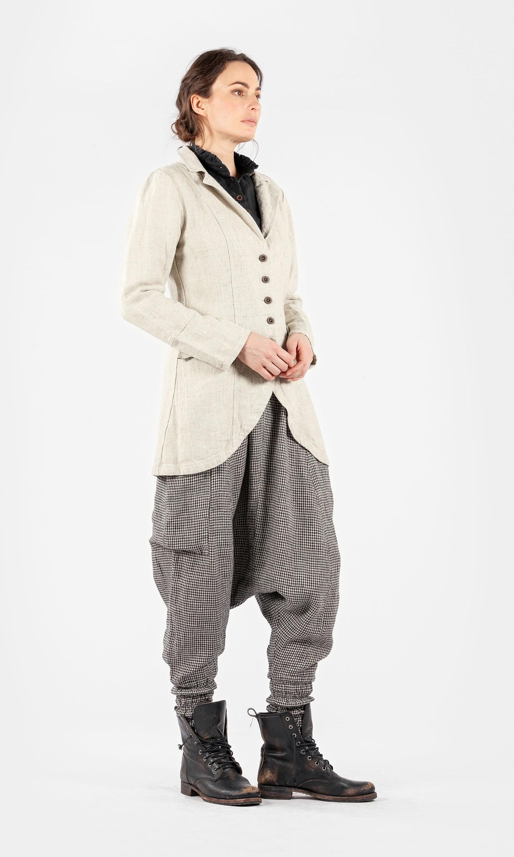 Long tailored linen jacket