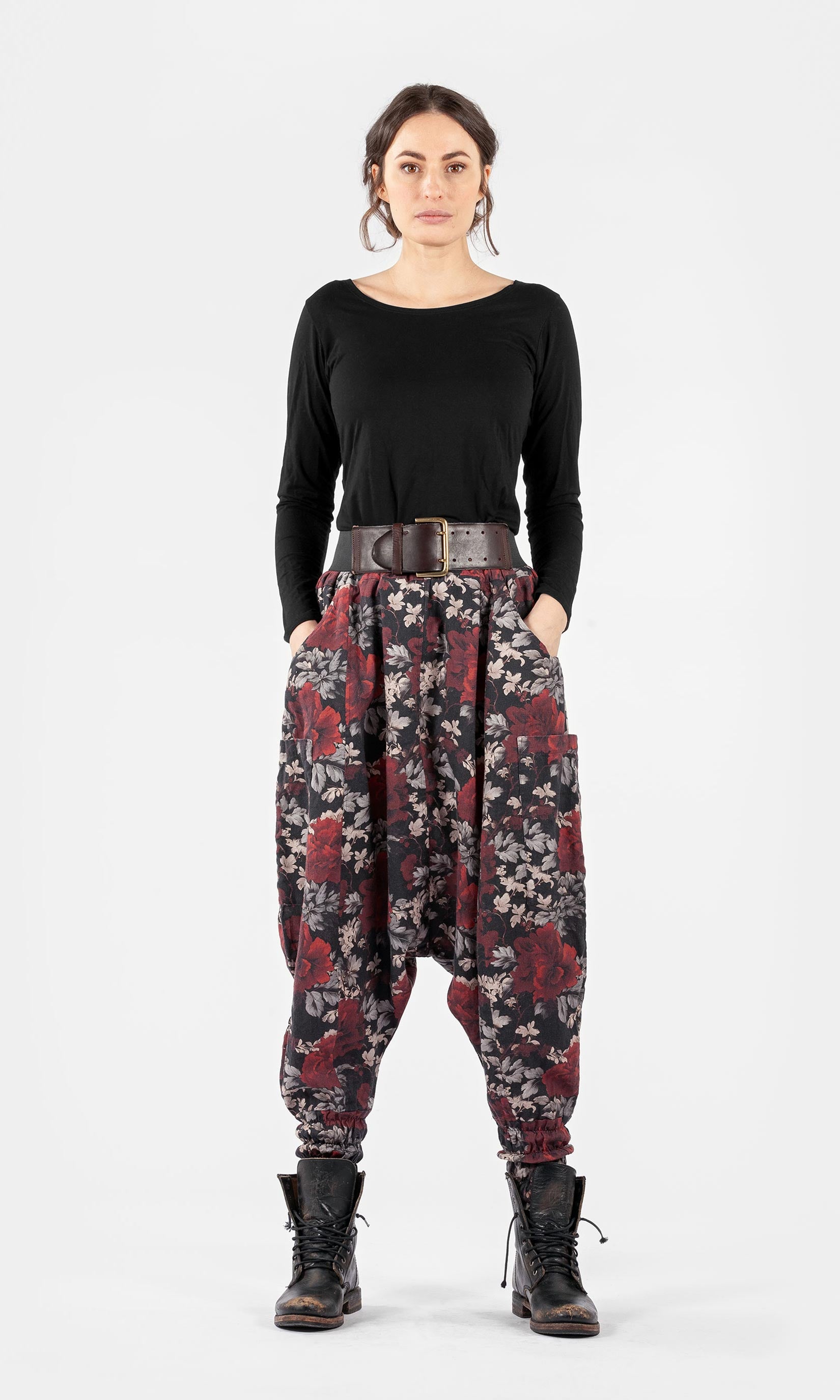 Linen harem pants