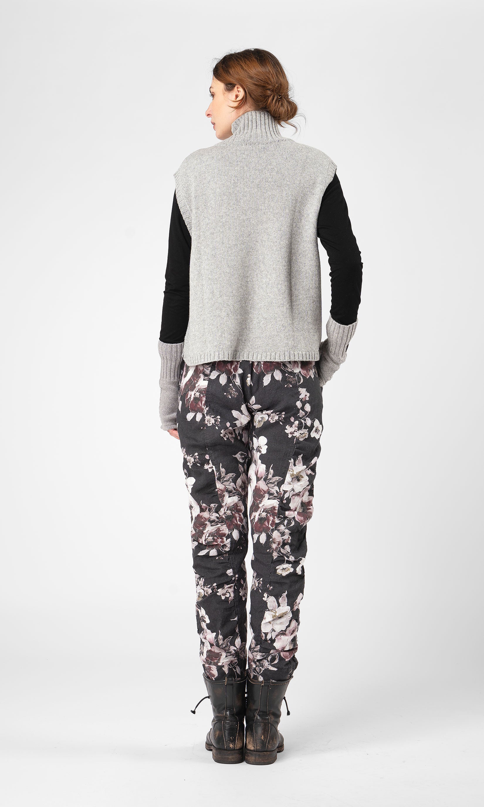 Gestrickte Poloweste aus Wolle