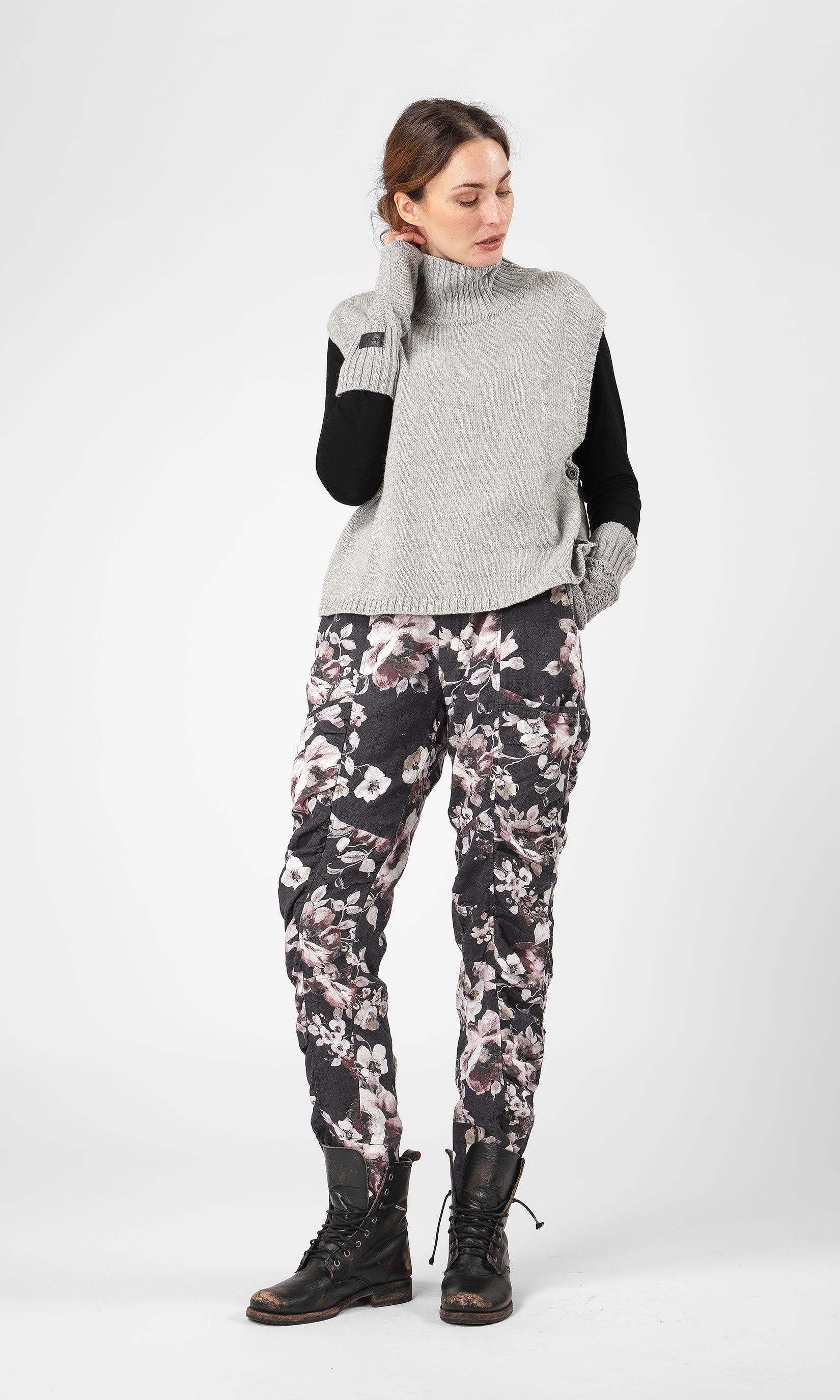 Poloväst i stickad ull