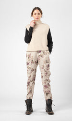 Knitted wool polo vest