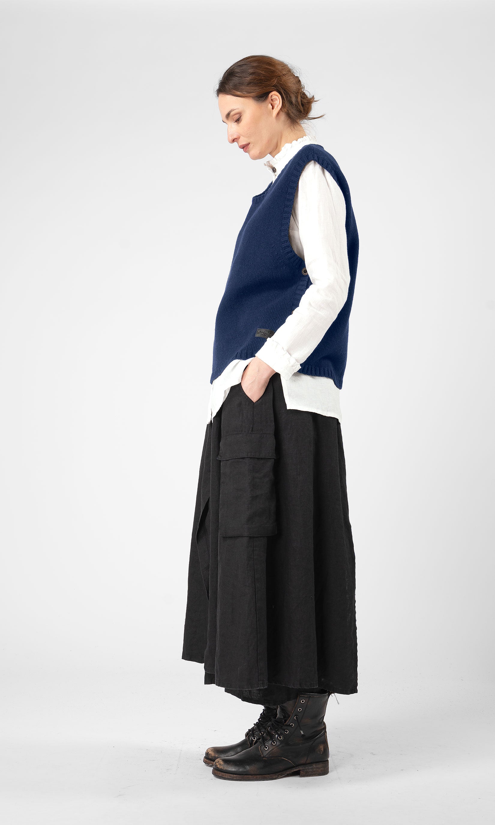 Gestrickte Wollweste