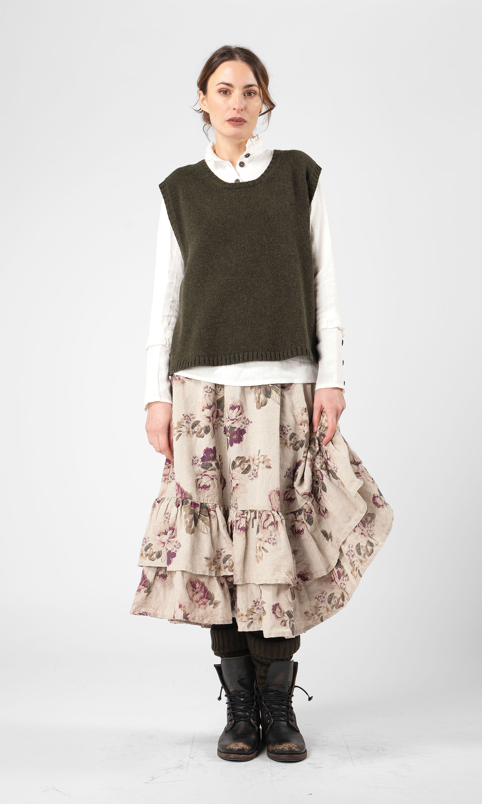 Gestrickte Wollweste