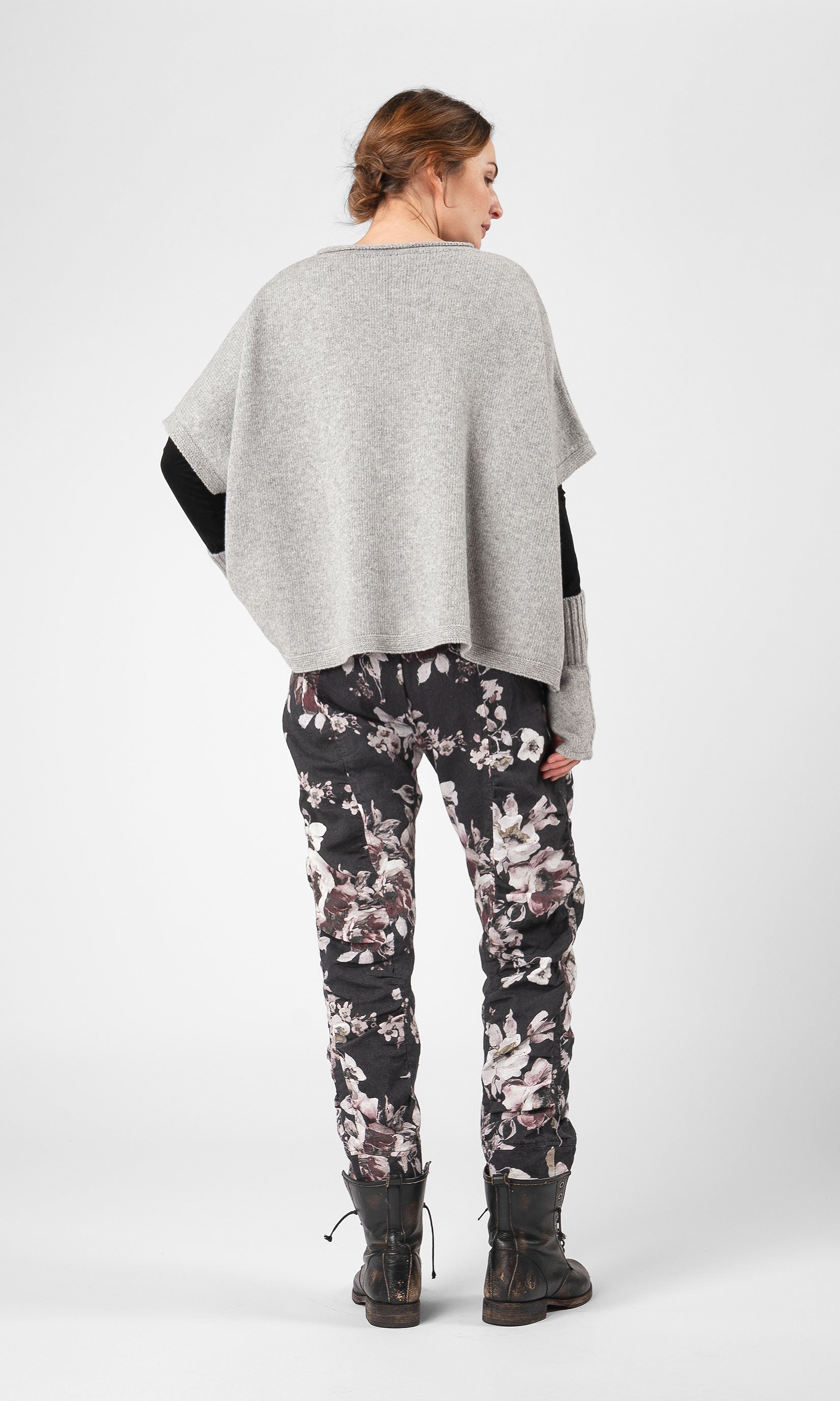 Gestrickte Oversize-Wollweste