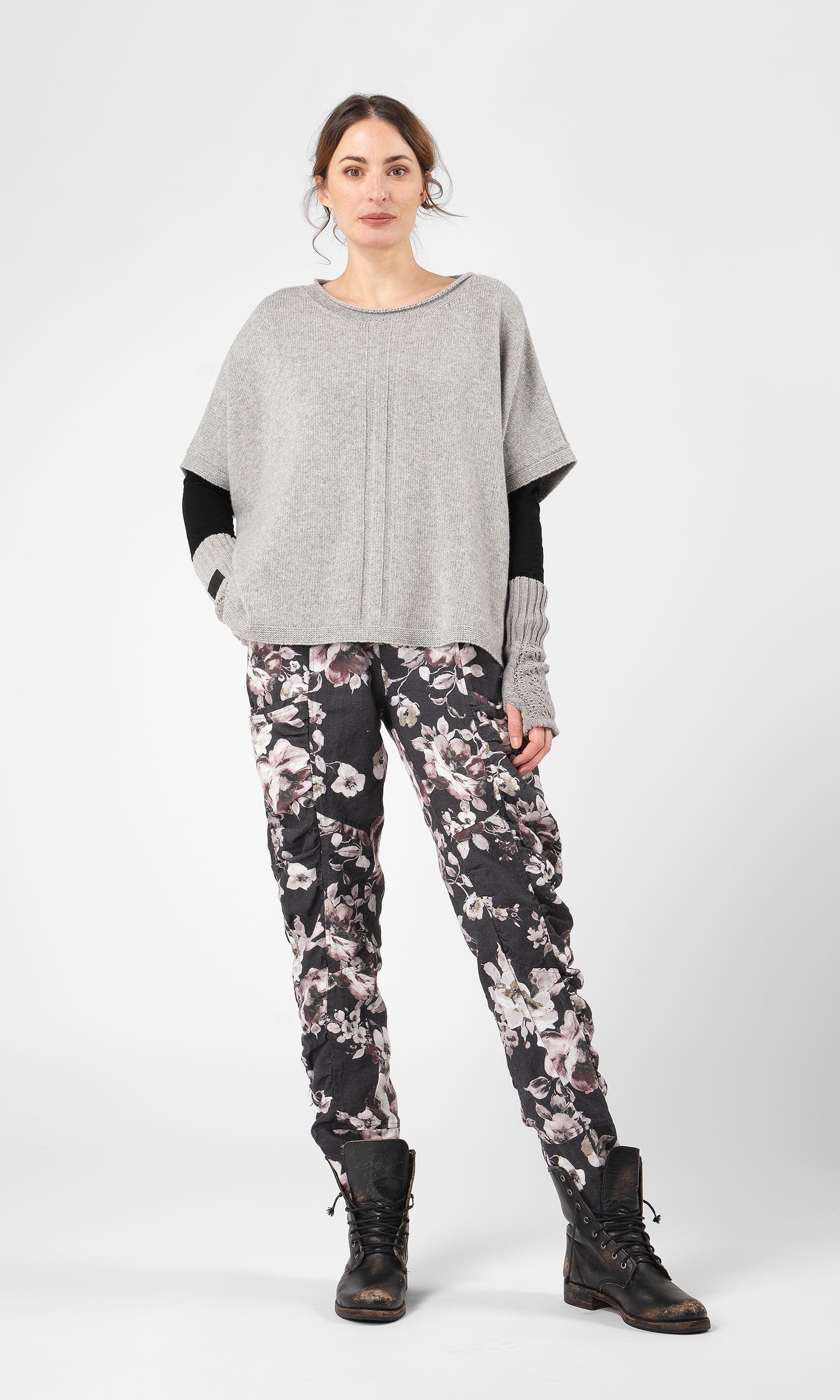 Gestrickte Oversize-Wollweste