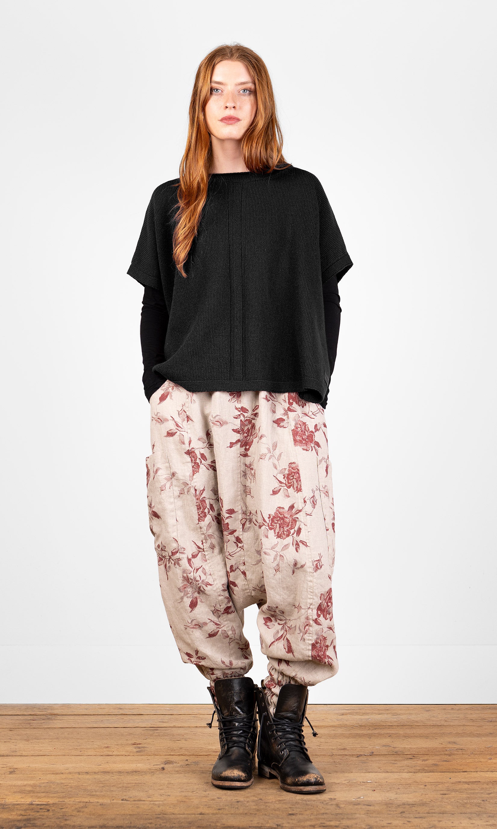 Oversize-Strickweste aus Wolle