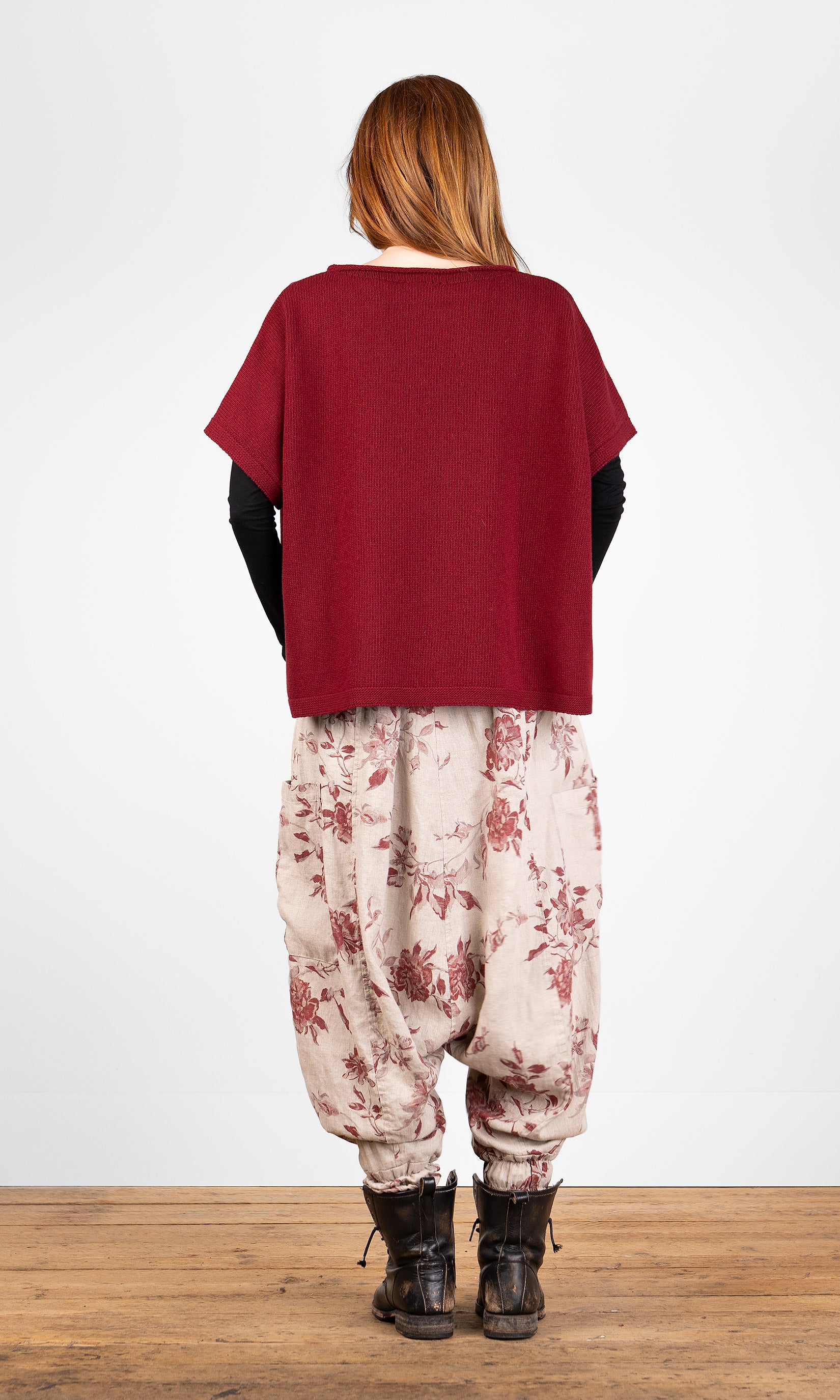 Oversize-Strickweste aus Wolle