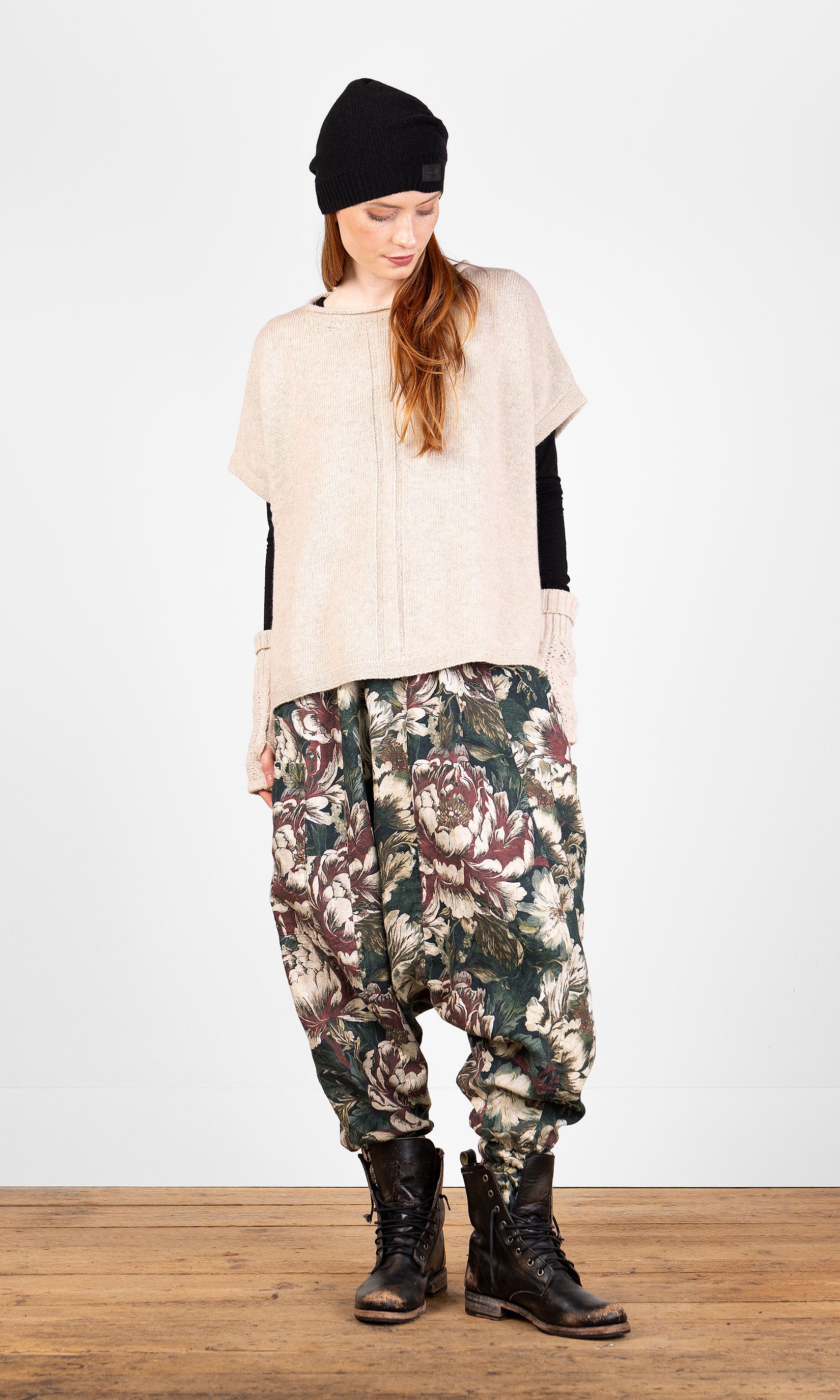 Oversize-Strickweste aus Wolle
