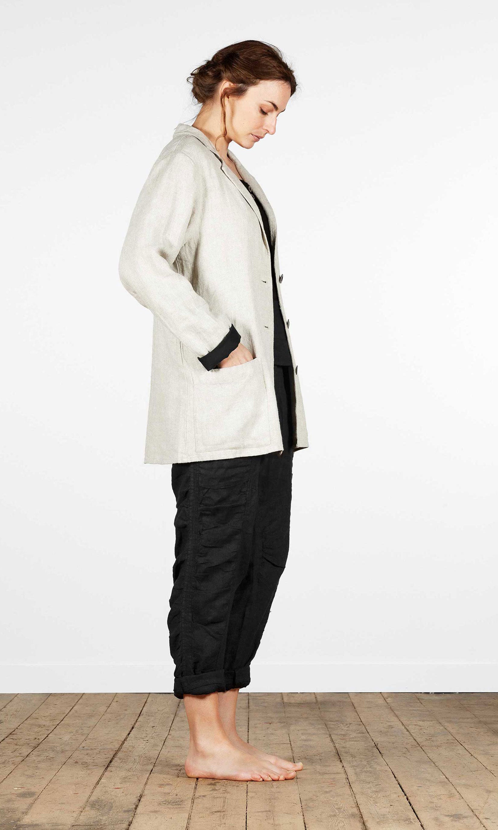 Linnekavaj, fodrad oversizemodell