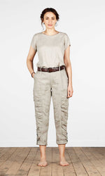 Bundfaltenhose aus Leinen