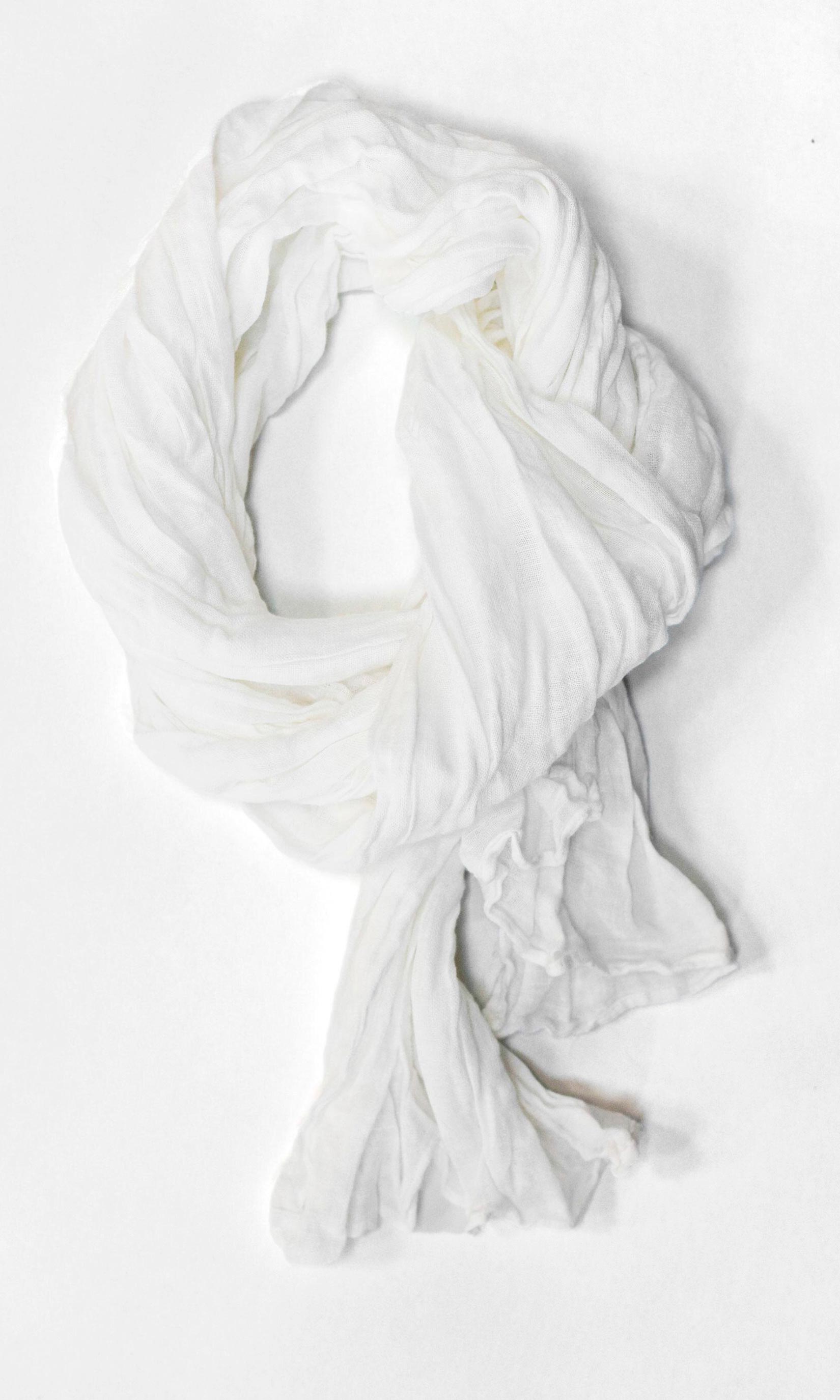 Rectangular linen scarf