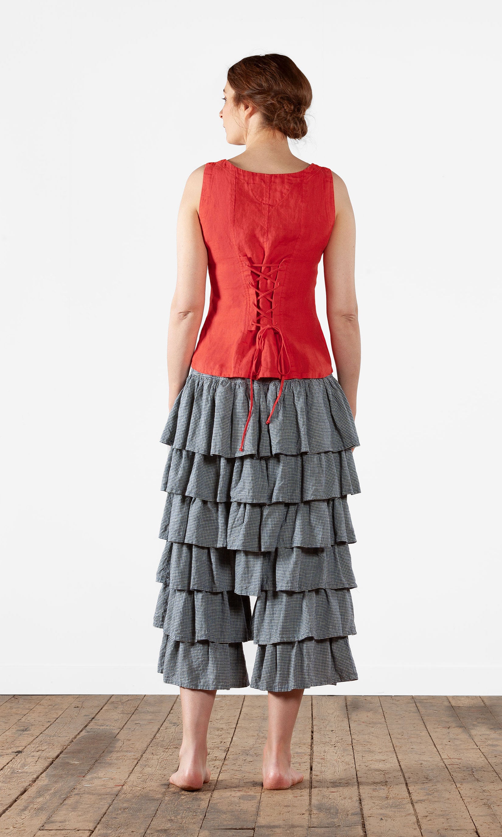 Tanktop mit Schnürung am Rücken