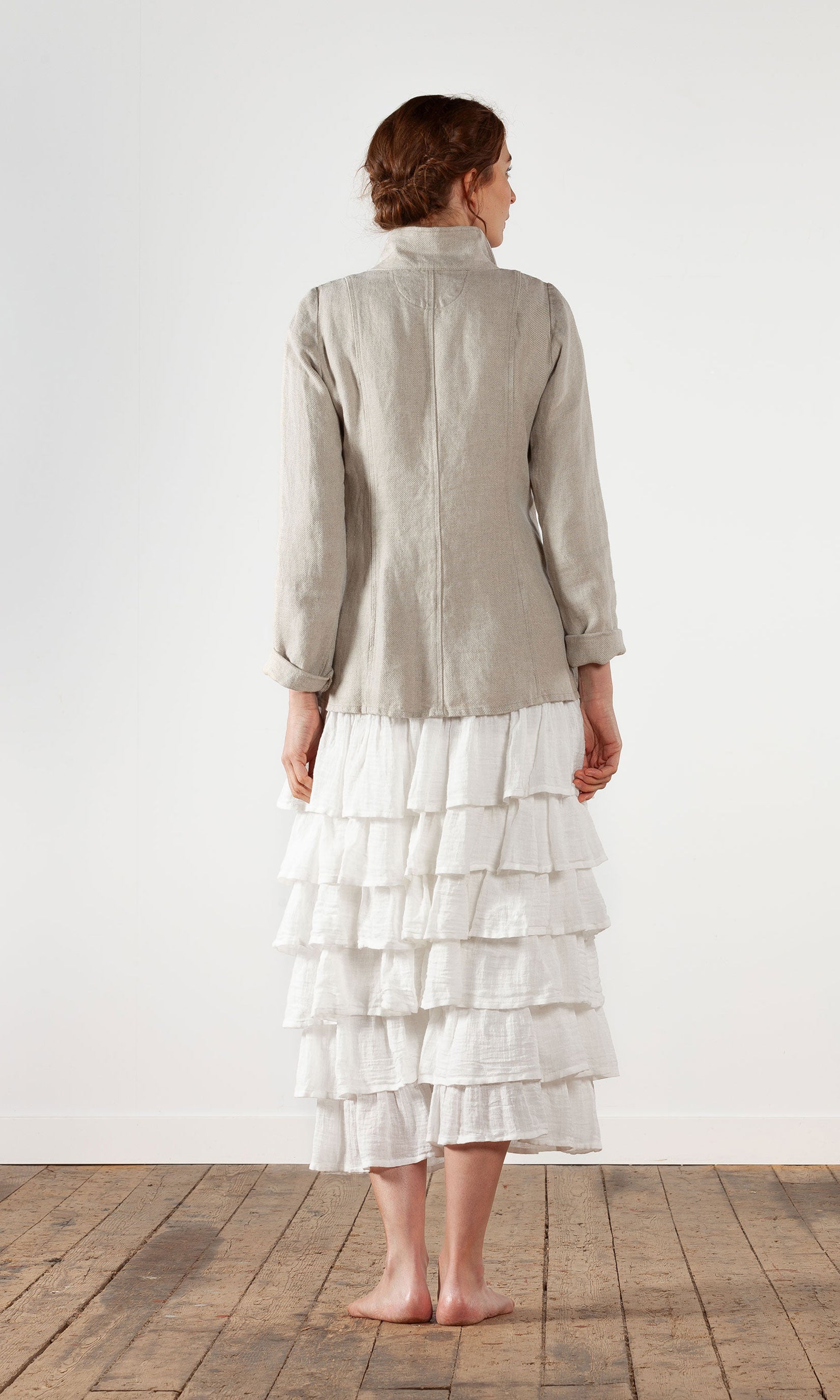 Linnekavaj i klassisk insvängd modell