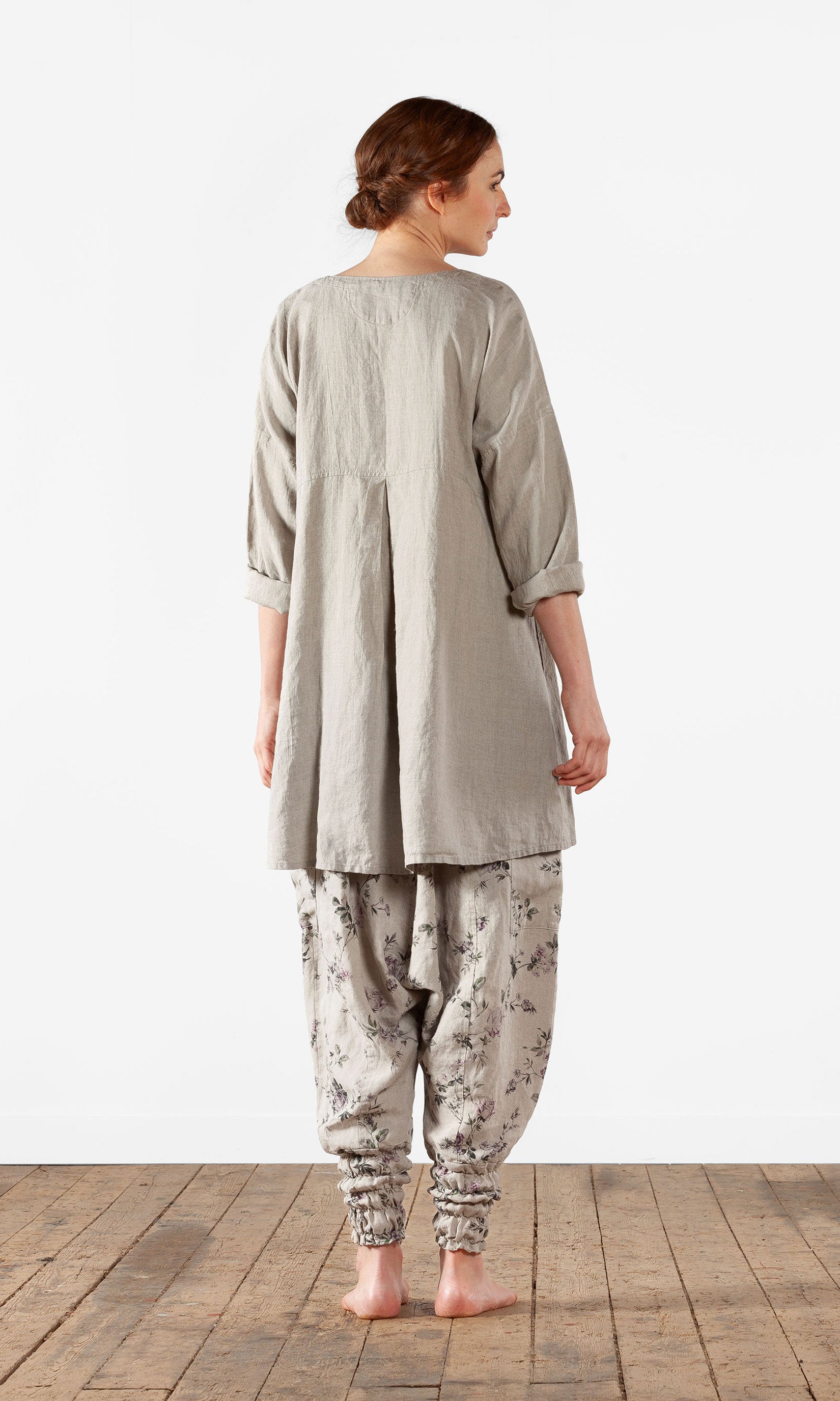 A-line jacket in linen