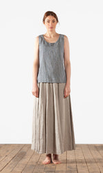 Linen maxi skirt