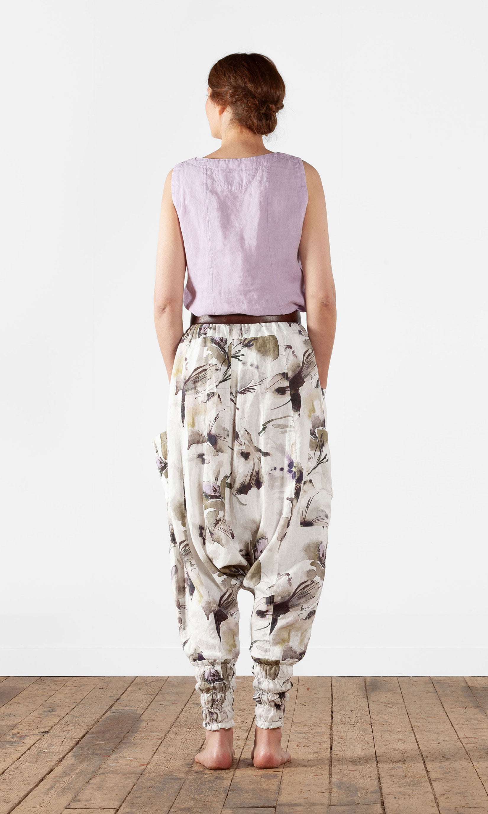 Linen harem pants