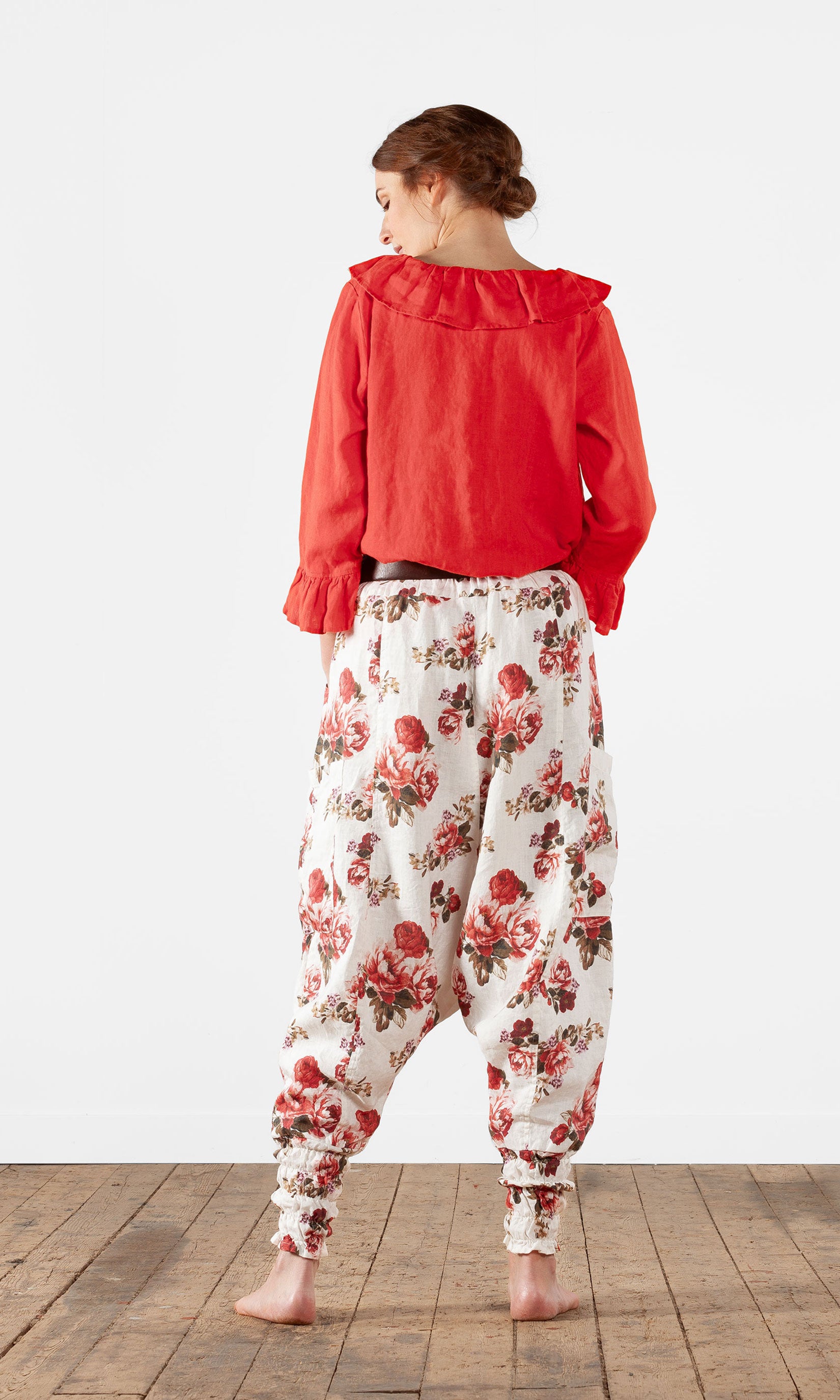 Linen harem pants
