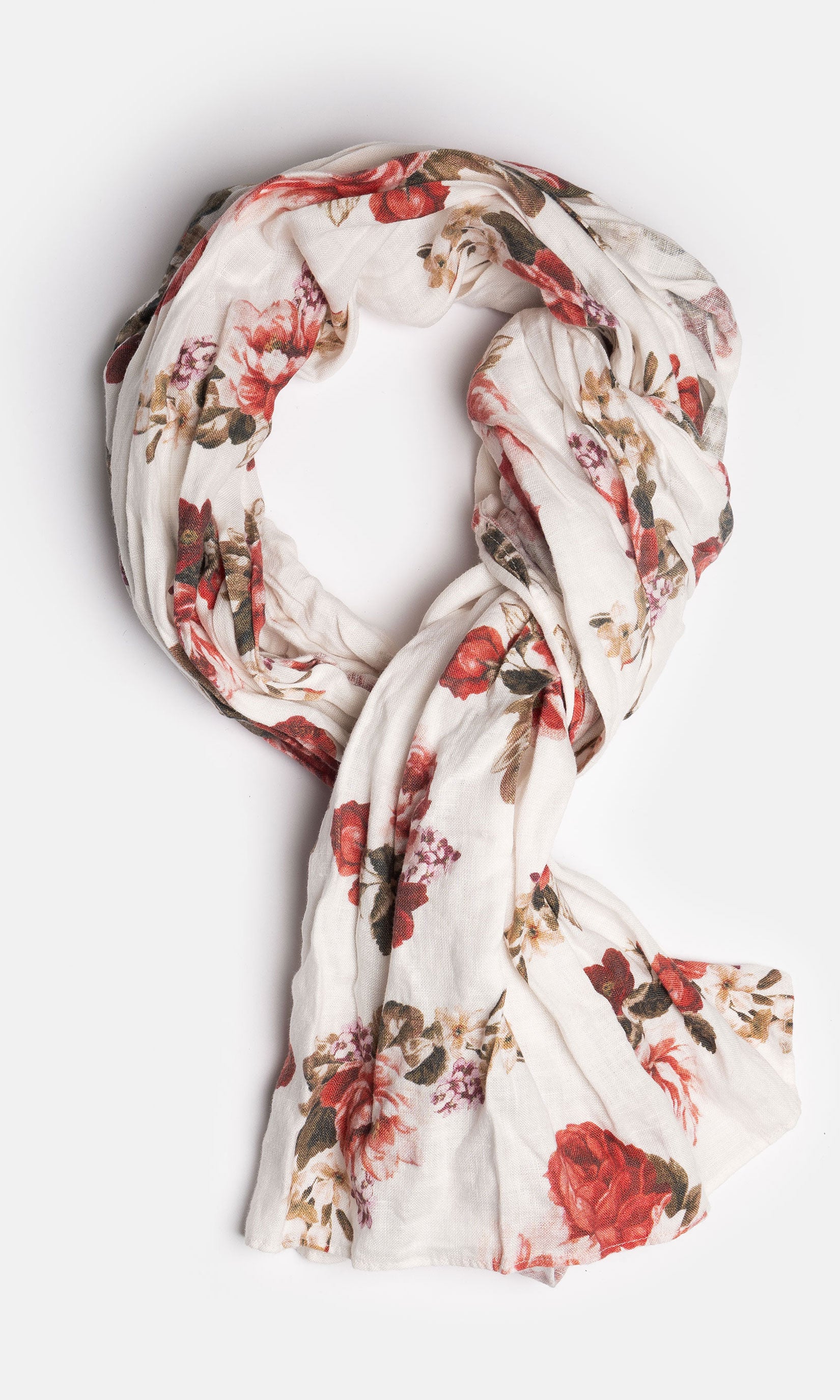 Rectangular linen scarf