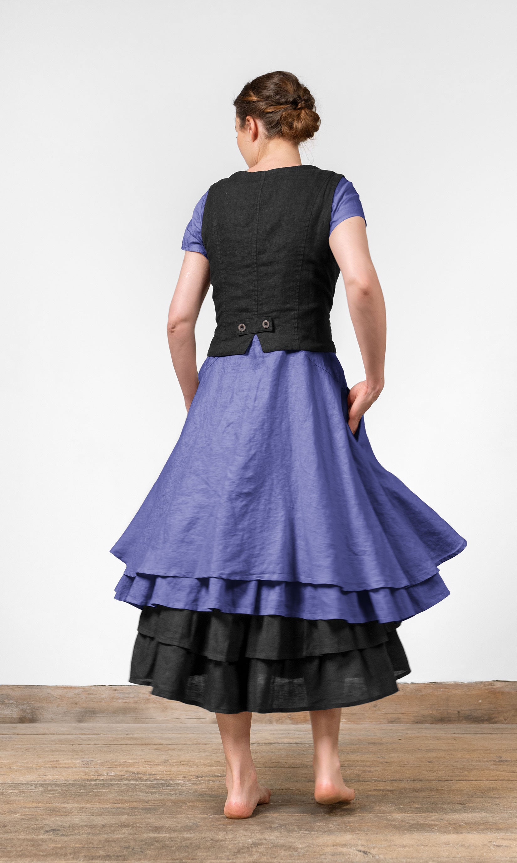 Leinenweste, gefüttert