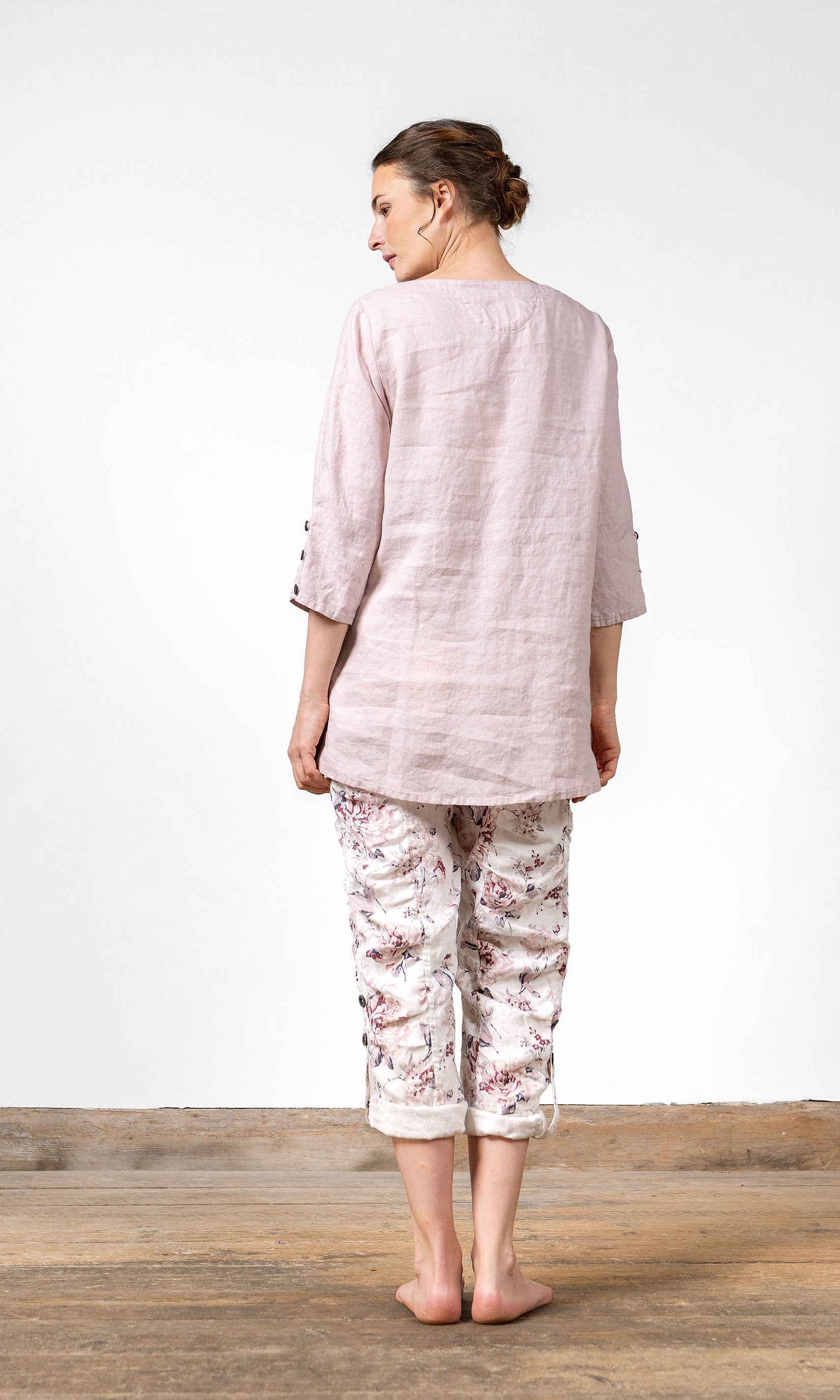 Rak linnetunika med utfällbar ärm