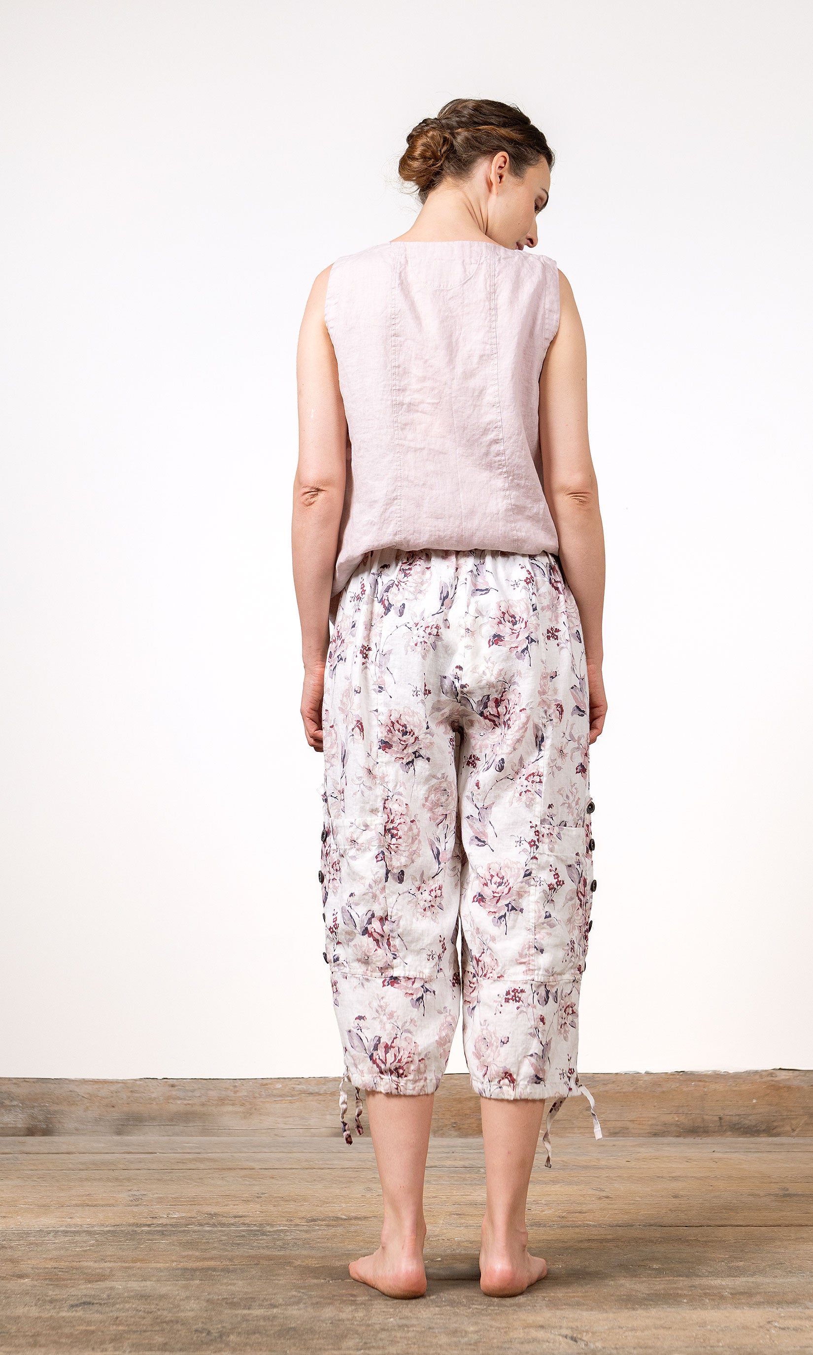 Caprishose aus Leinen