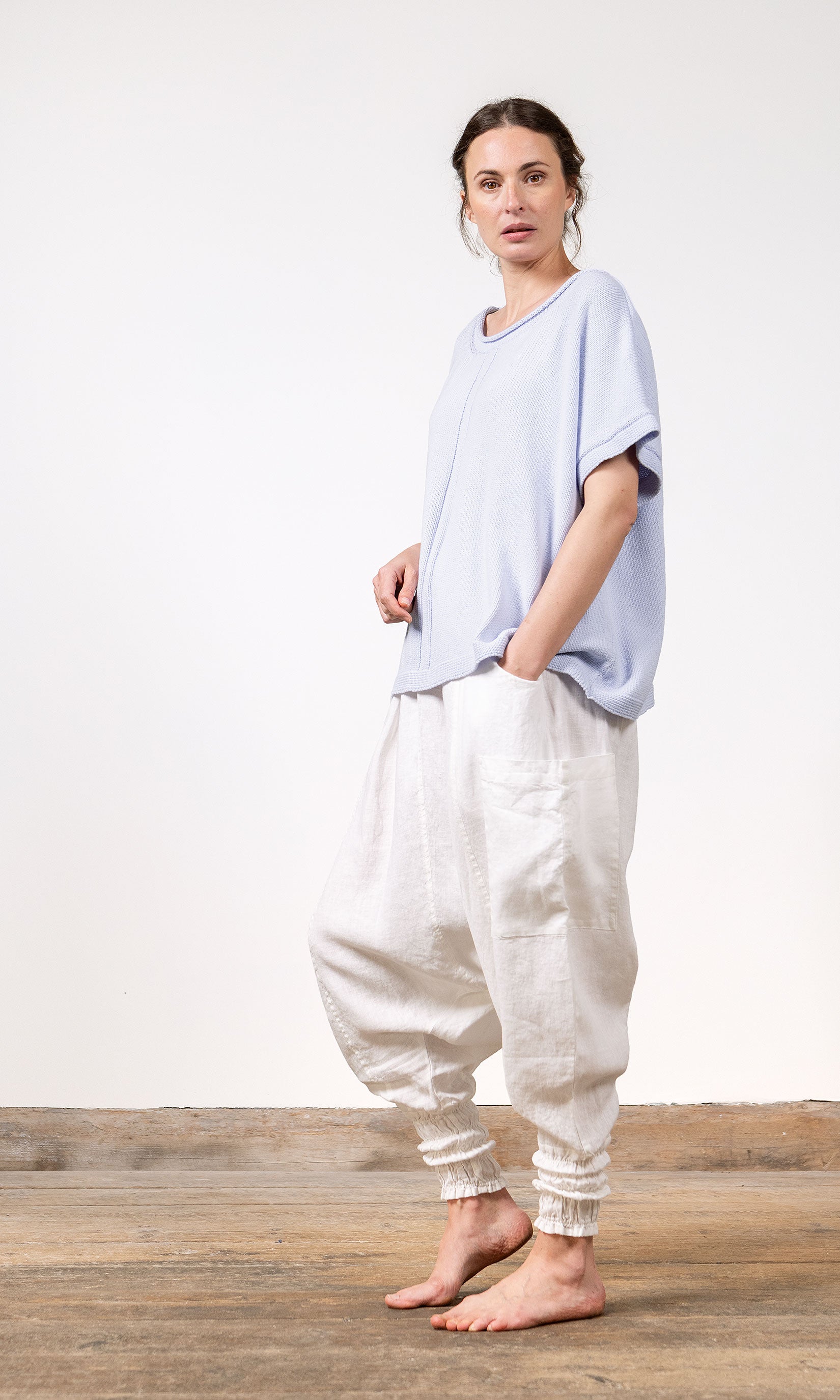 Linen harem pants