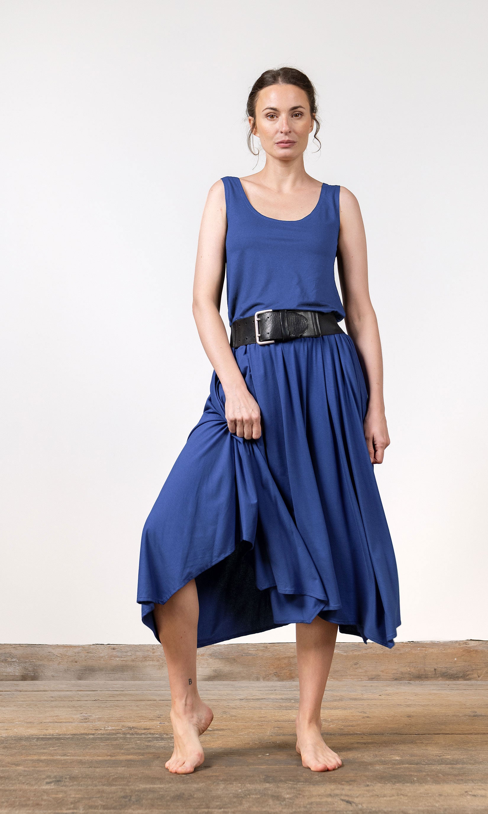 Ärmelloses Oberteil aus Viskosjersey