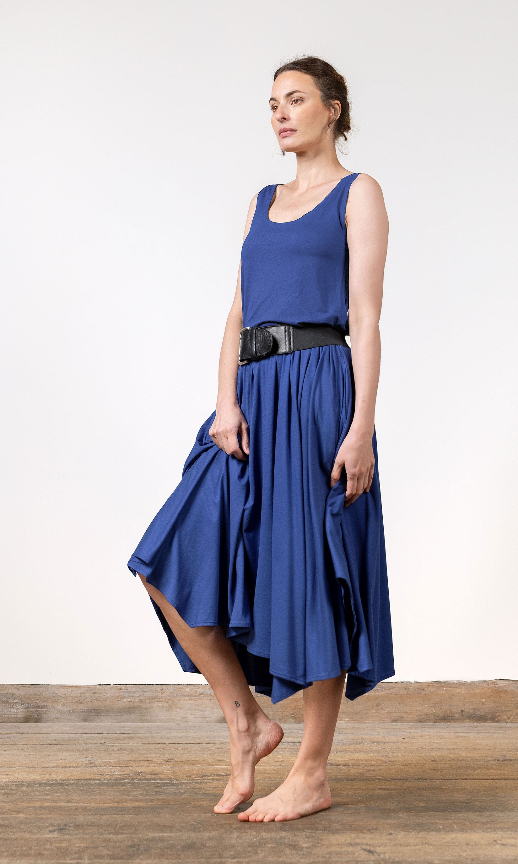 Ärmelloses Oberteil aus Viskosjersey