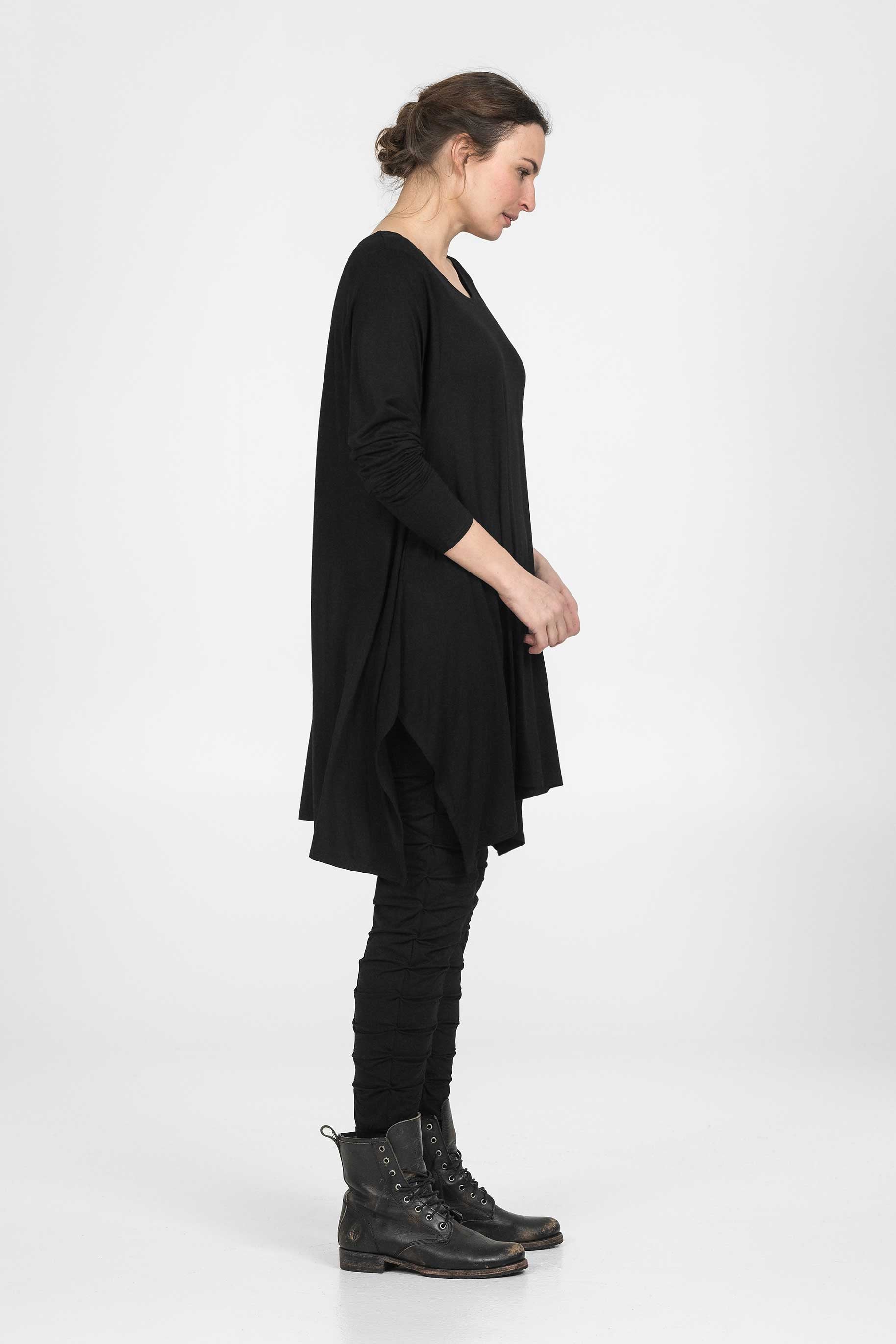 Oversize viskostunika med lång ärm