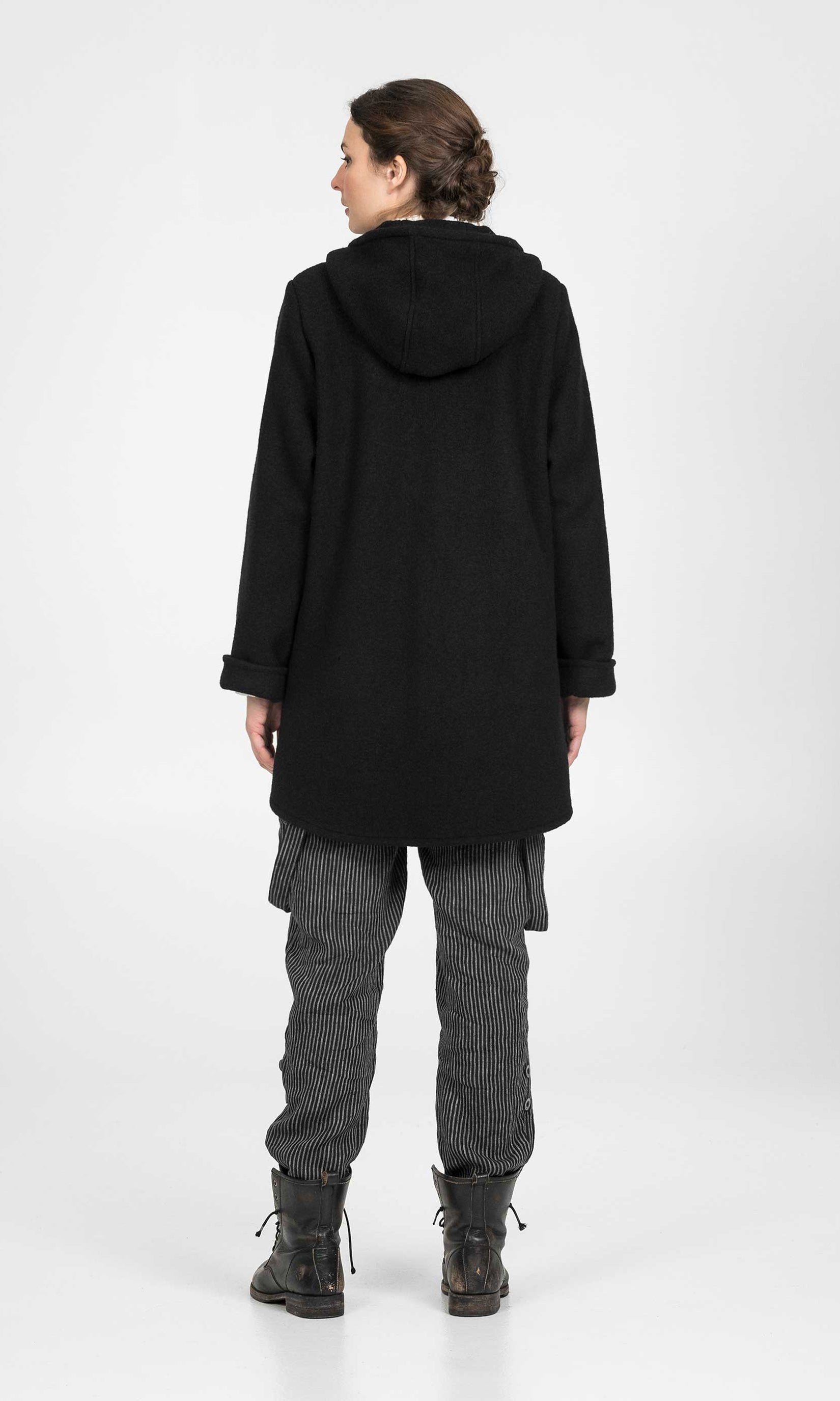 Longer wool jacket with lovely hood