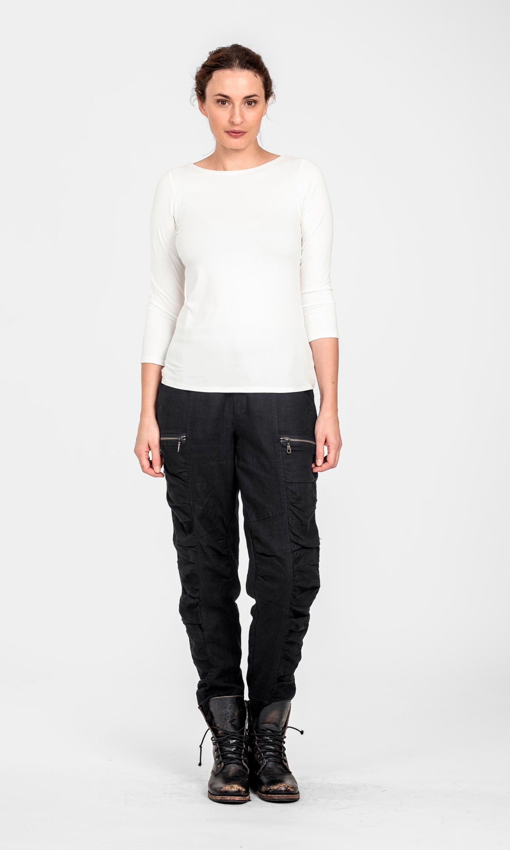 T-shirt with three-quarter sleeve