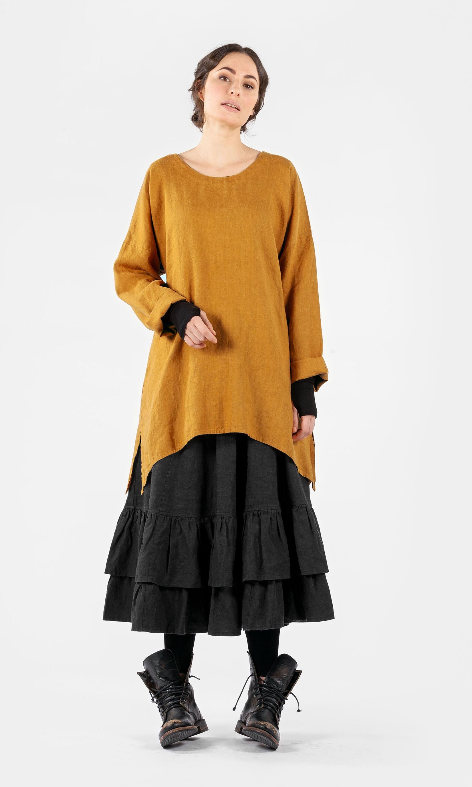 Oversize linnetunika med a-linjeform