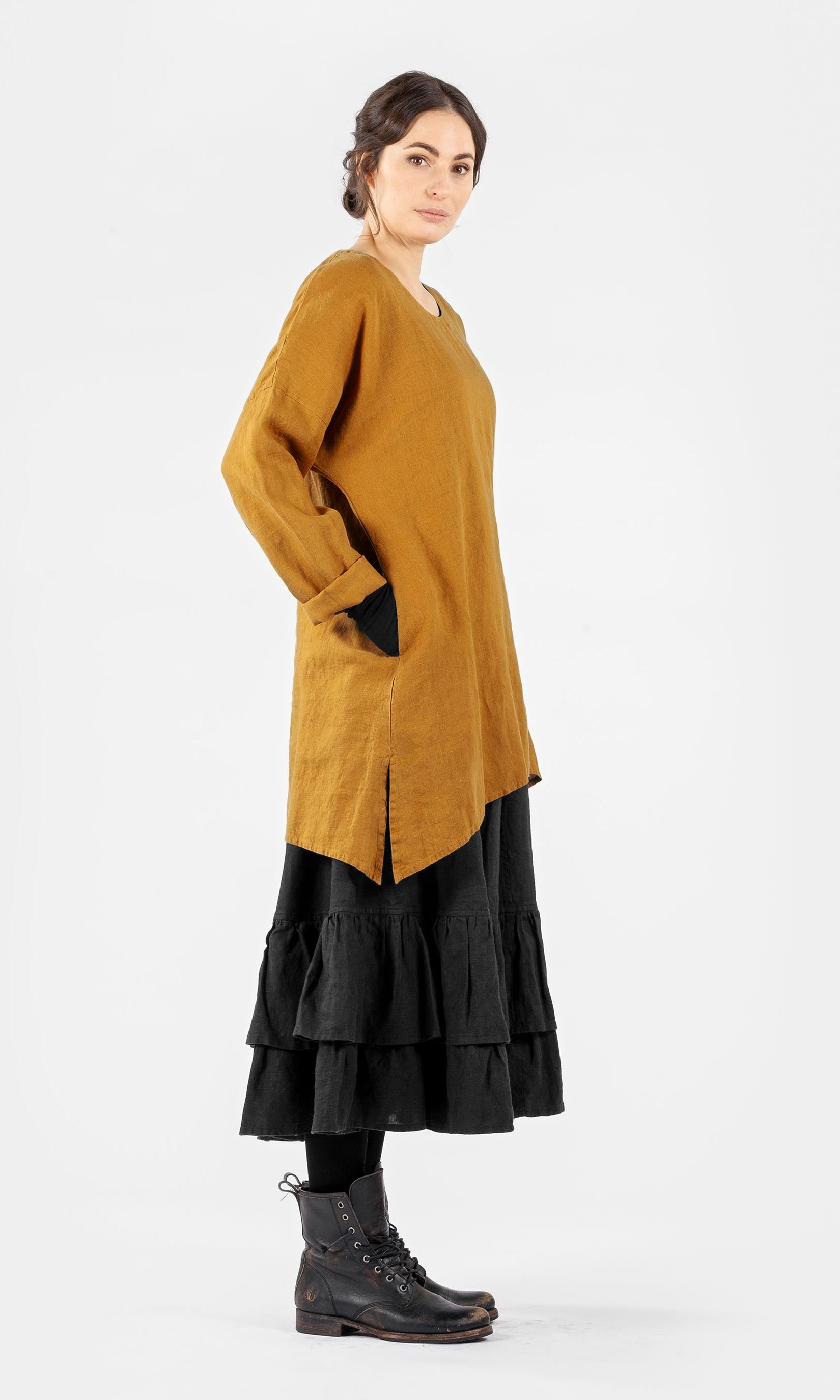 Oversize linnetunika med a-linjeform