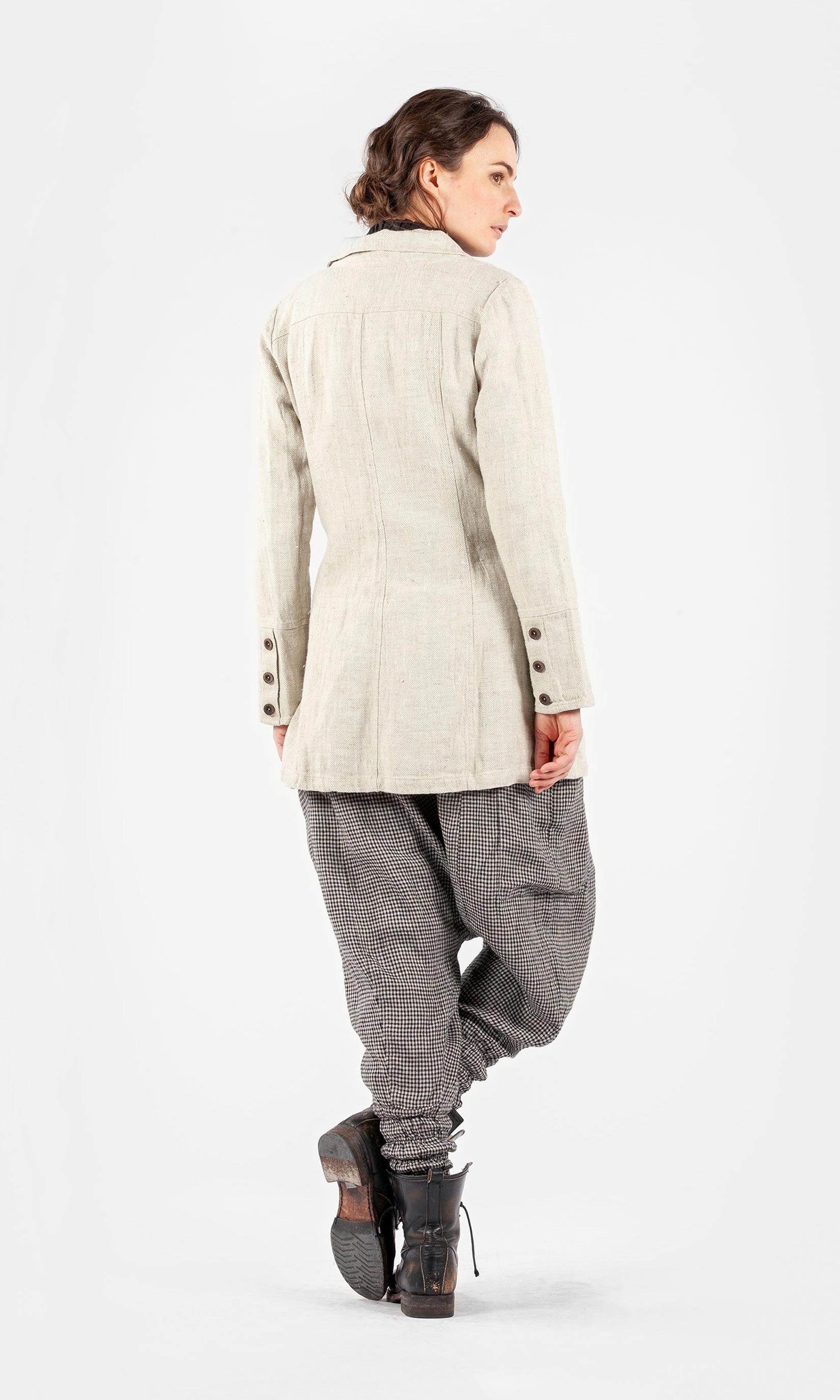 Long tailored linen jacket