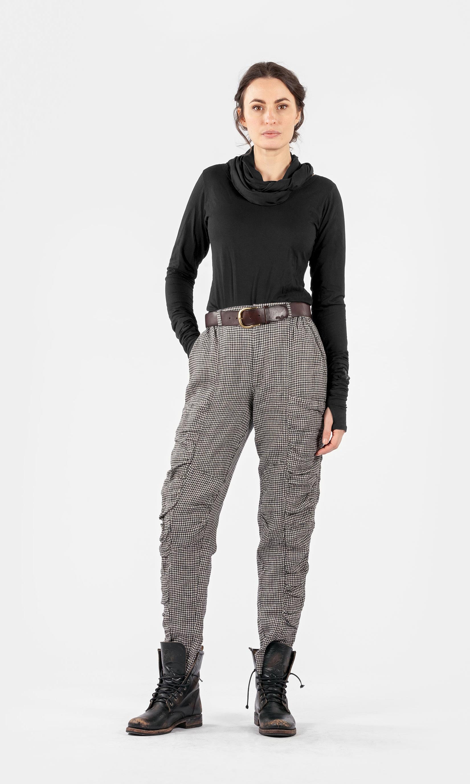 Bundfaltenhose aus Leinen