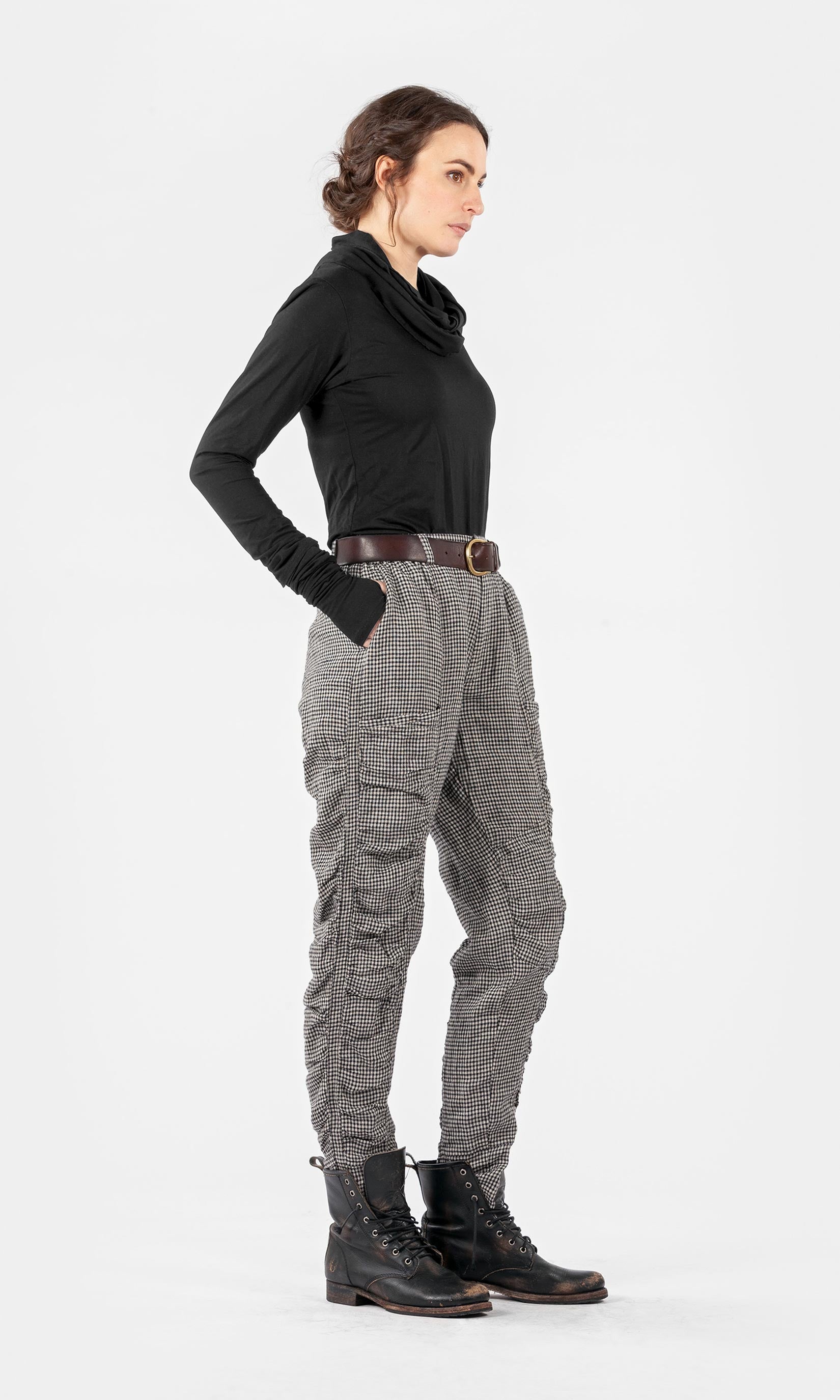 Bundfaltenhose aus Leinen