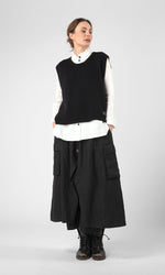 Knitted wool vest