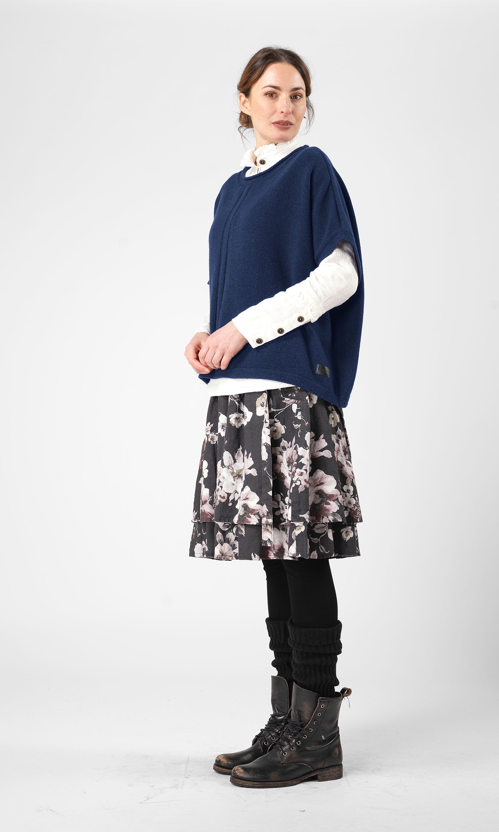 Ullväst i oversizemodell